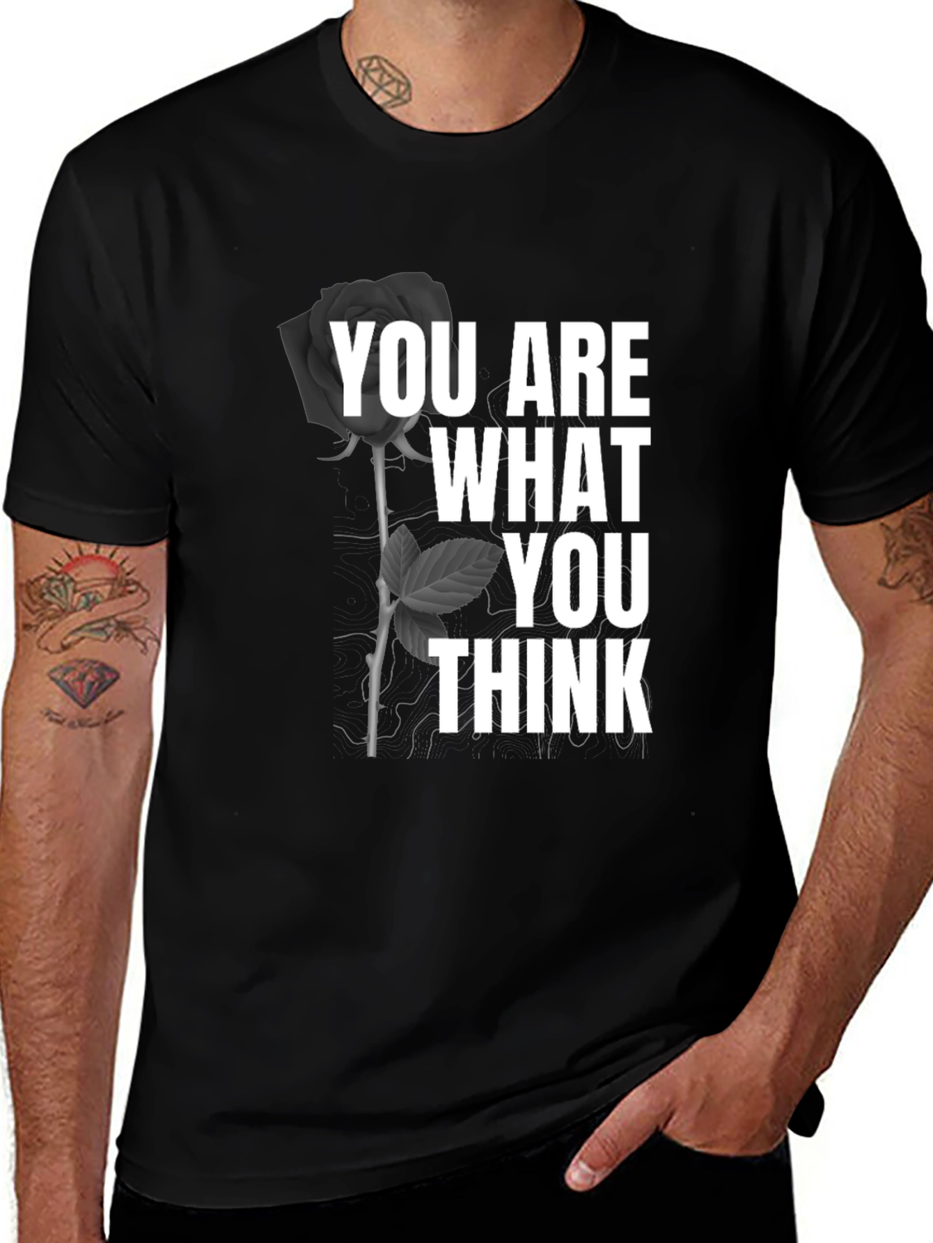 You Are What You Think Graphic Tee - Black