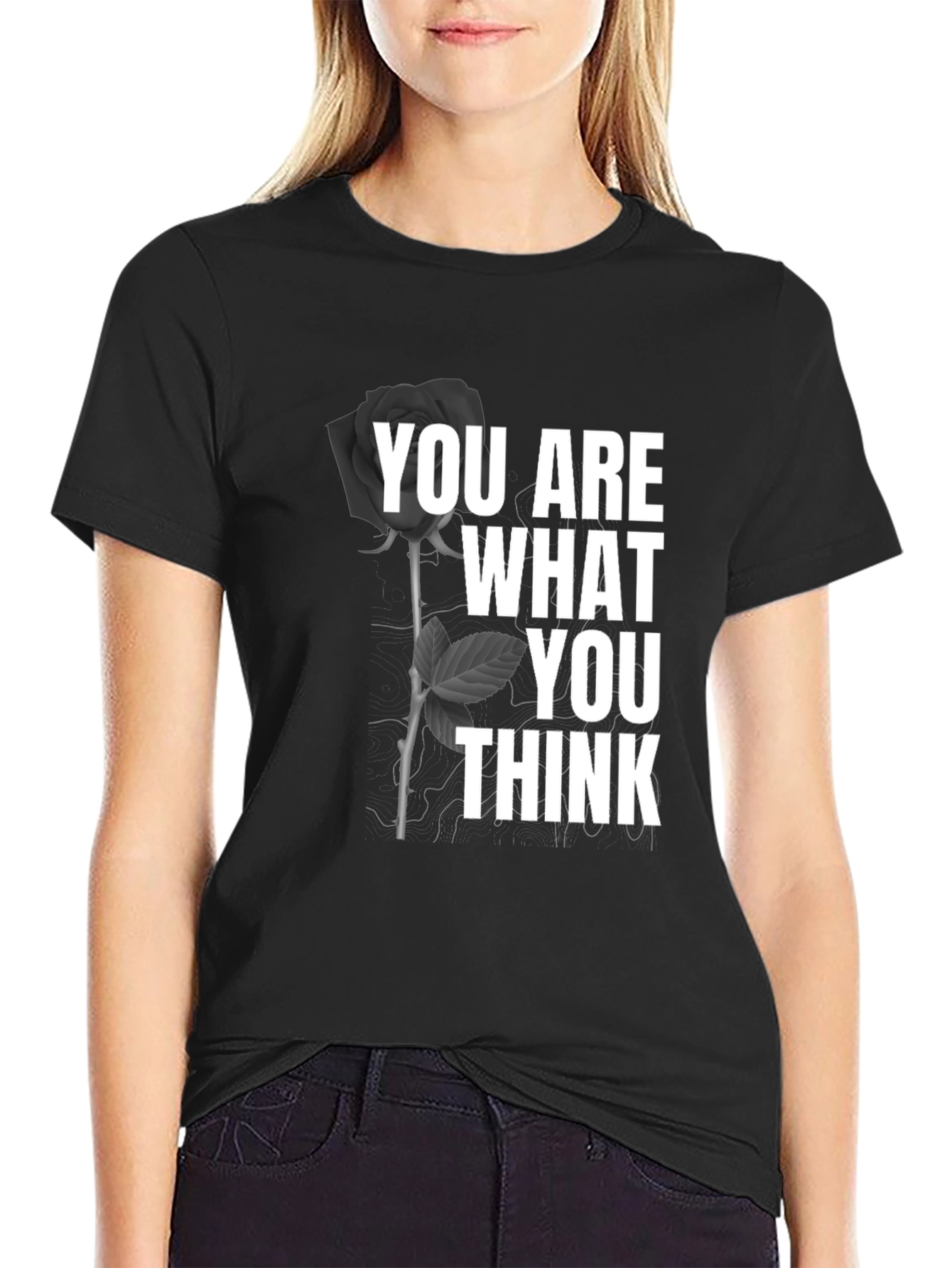 You Are What You Think Graphic Tee - Black