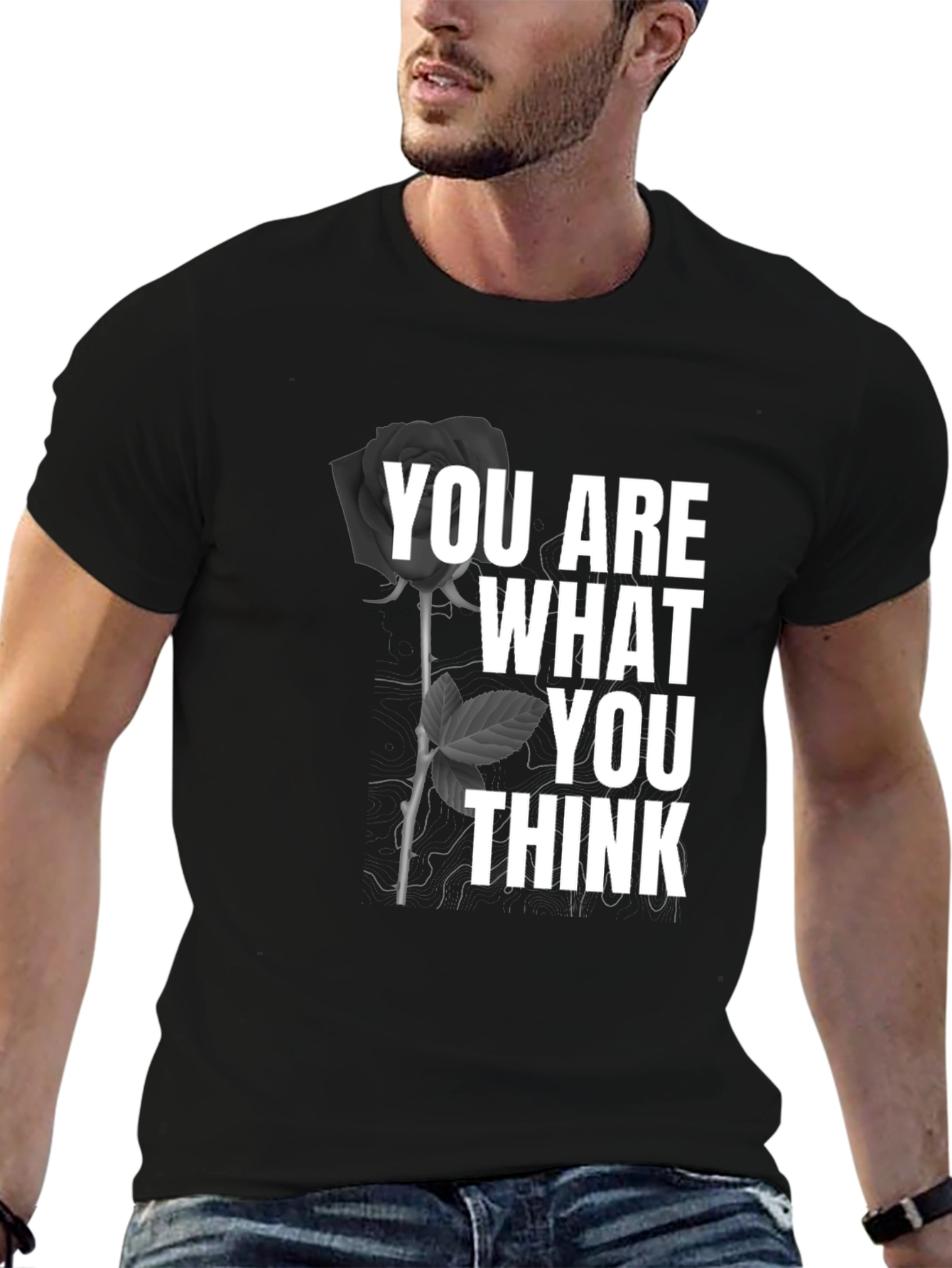 You Are What You Think Graphic Tee - Black