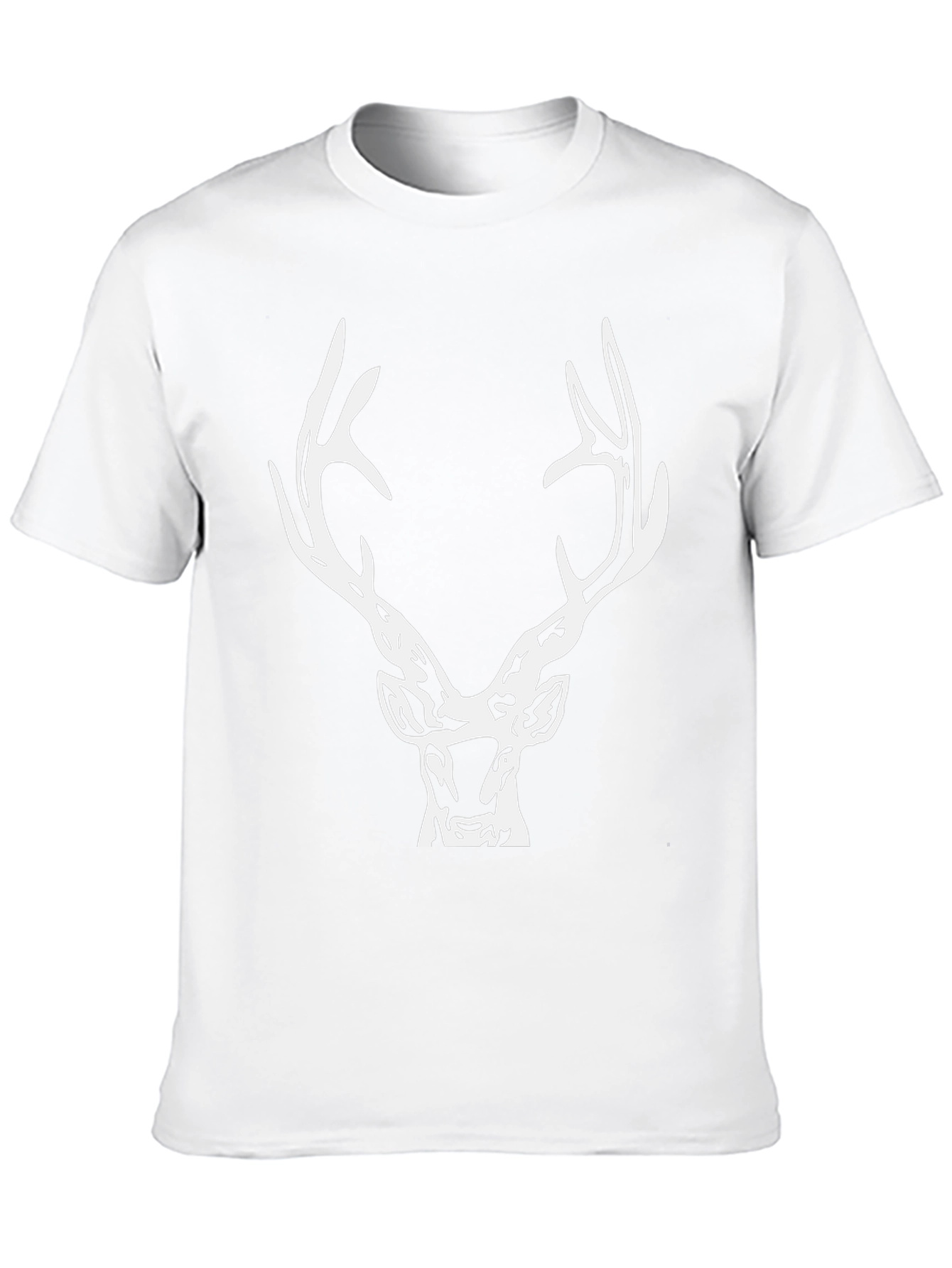 Deer Antler Graphic Tee - Mens Black T-Shirt