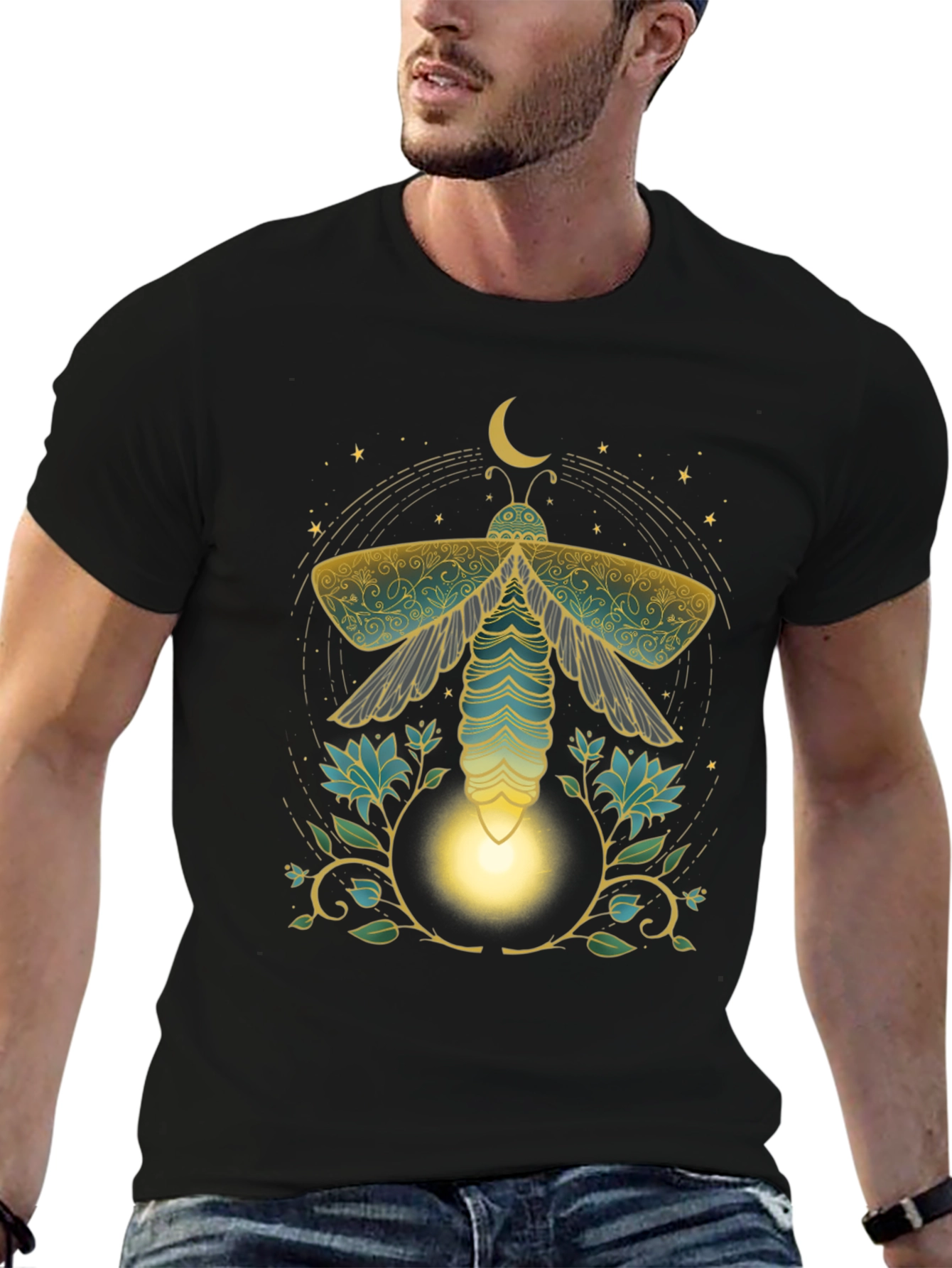 Mystic Moth Graphic Tee - Unique Print