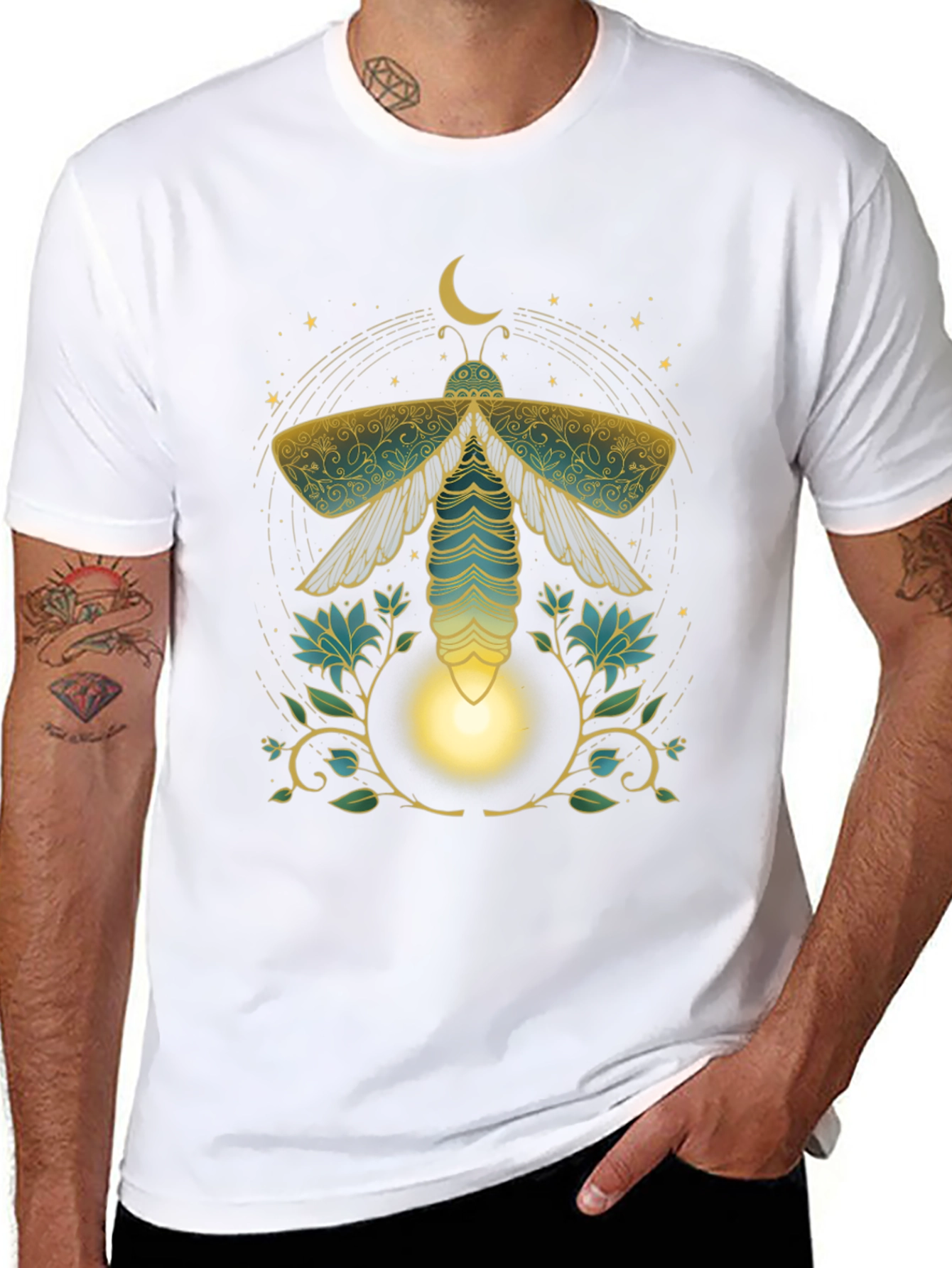 Mystic Moth Graphic Tee - Unique Print