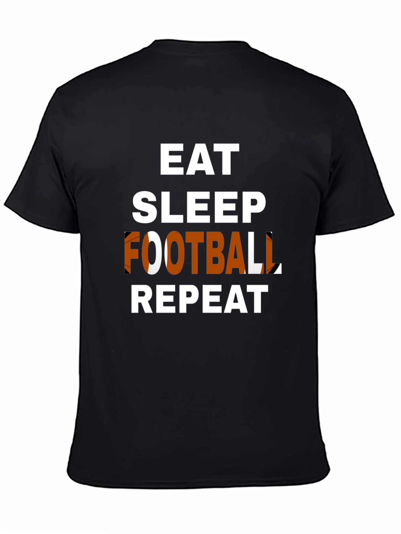 Eat Sleep Football Repeat Graphic Tee