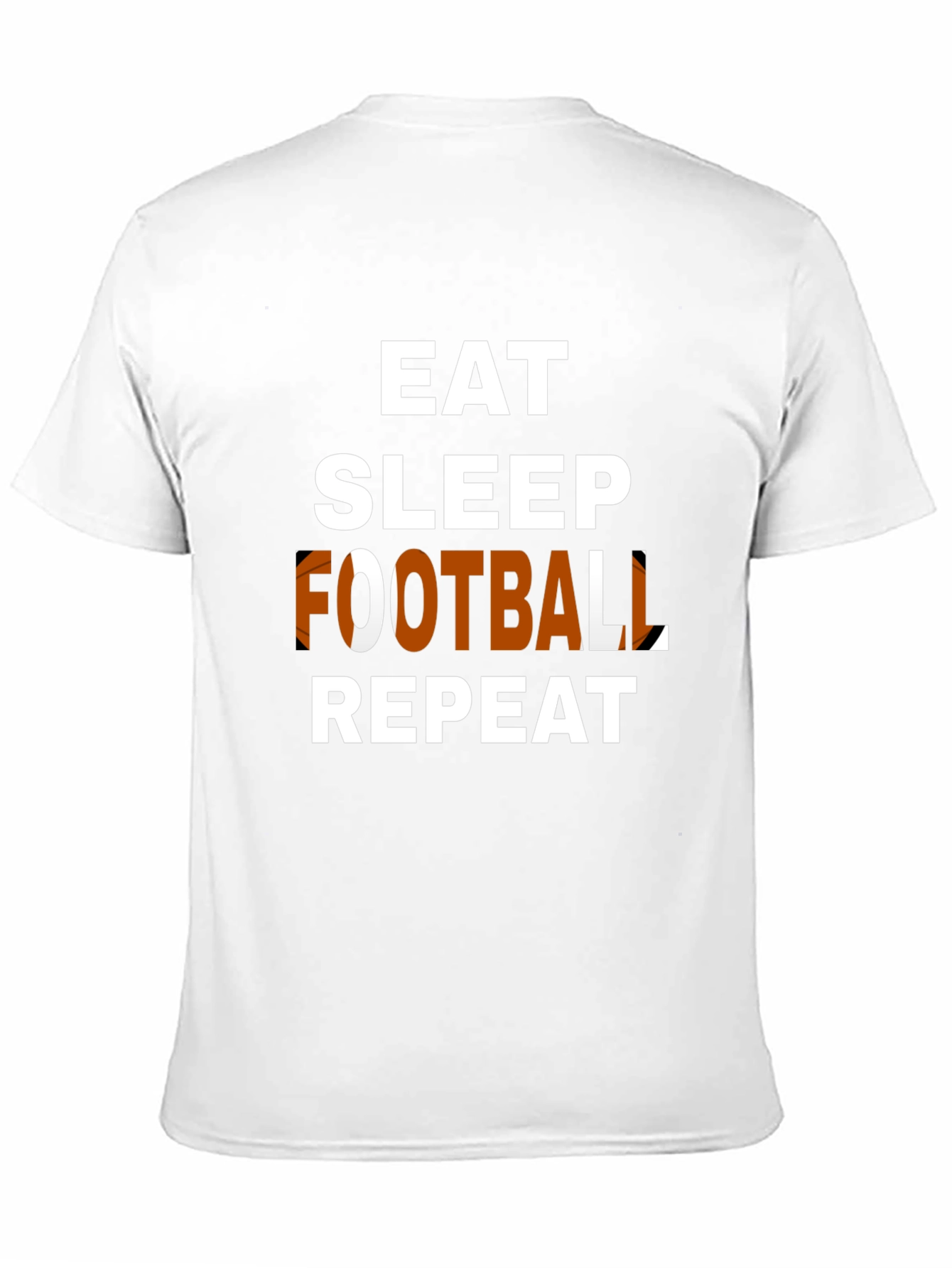Eat Sleep Football Repeat Graphic Tee