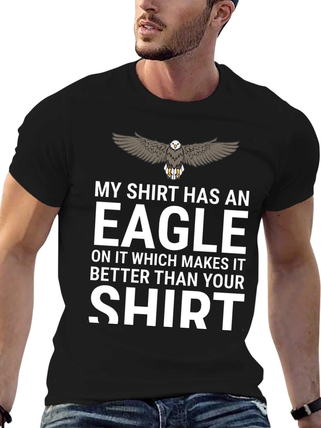 Eagle Graphic T-Shirt - Funny Novelty Tee