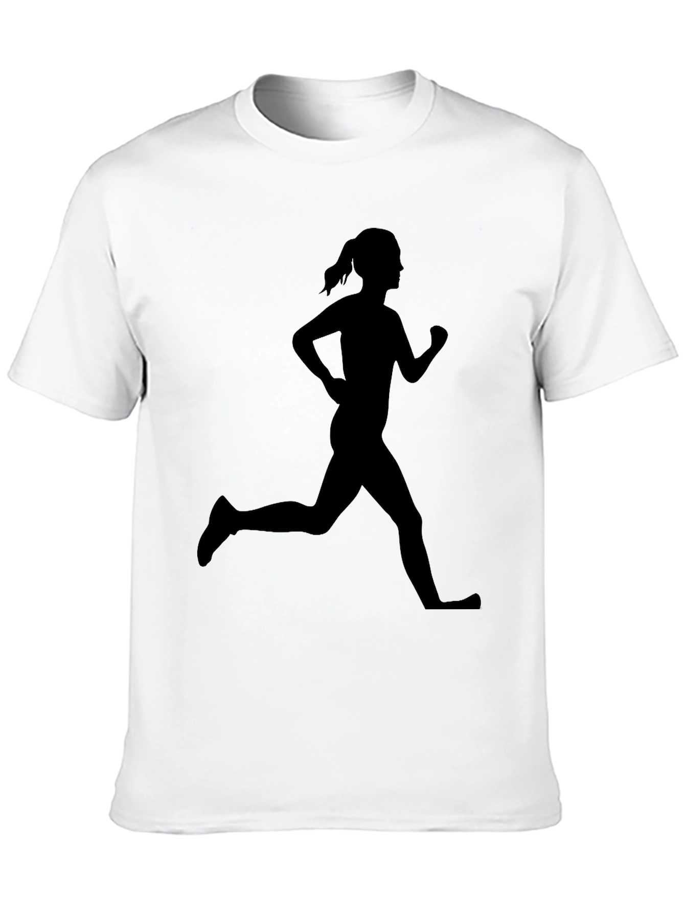 Runner Silhouette Graphic Tee - Black