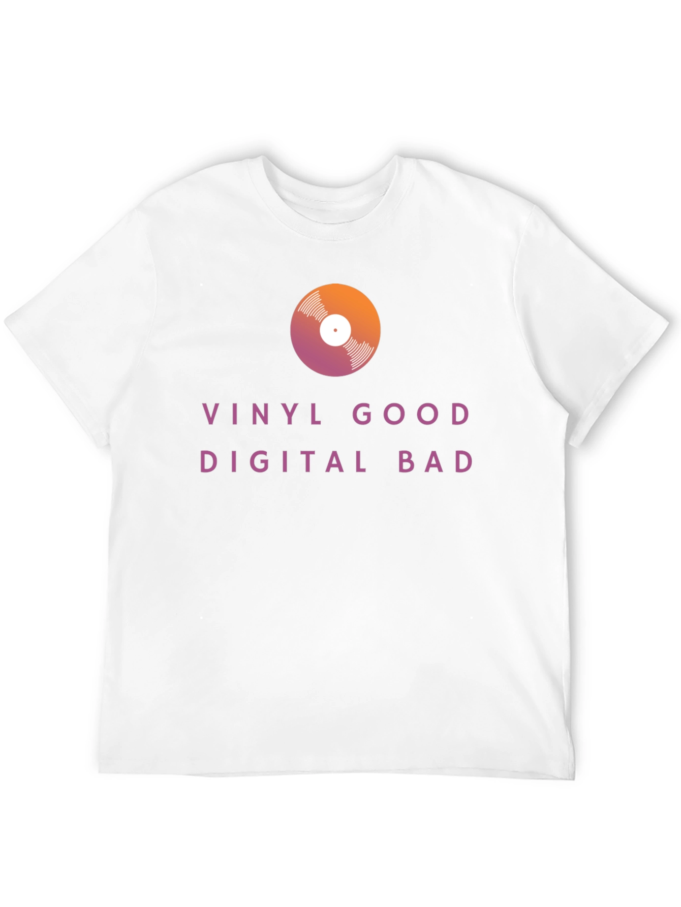 Vinyl Good Digital Bad Graphic Tee