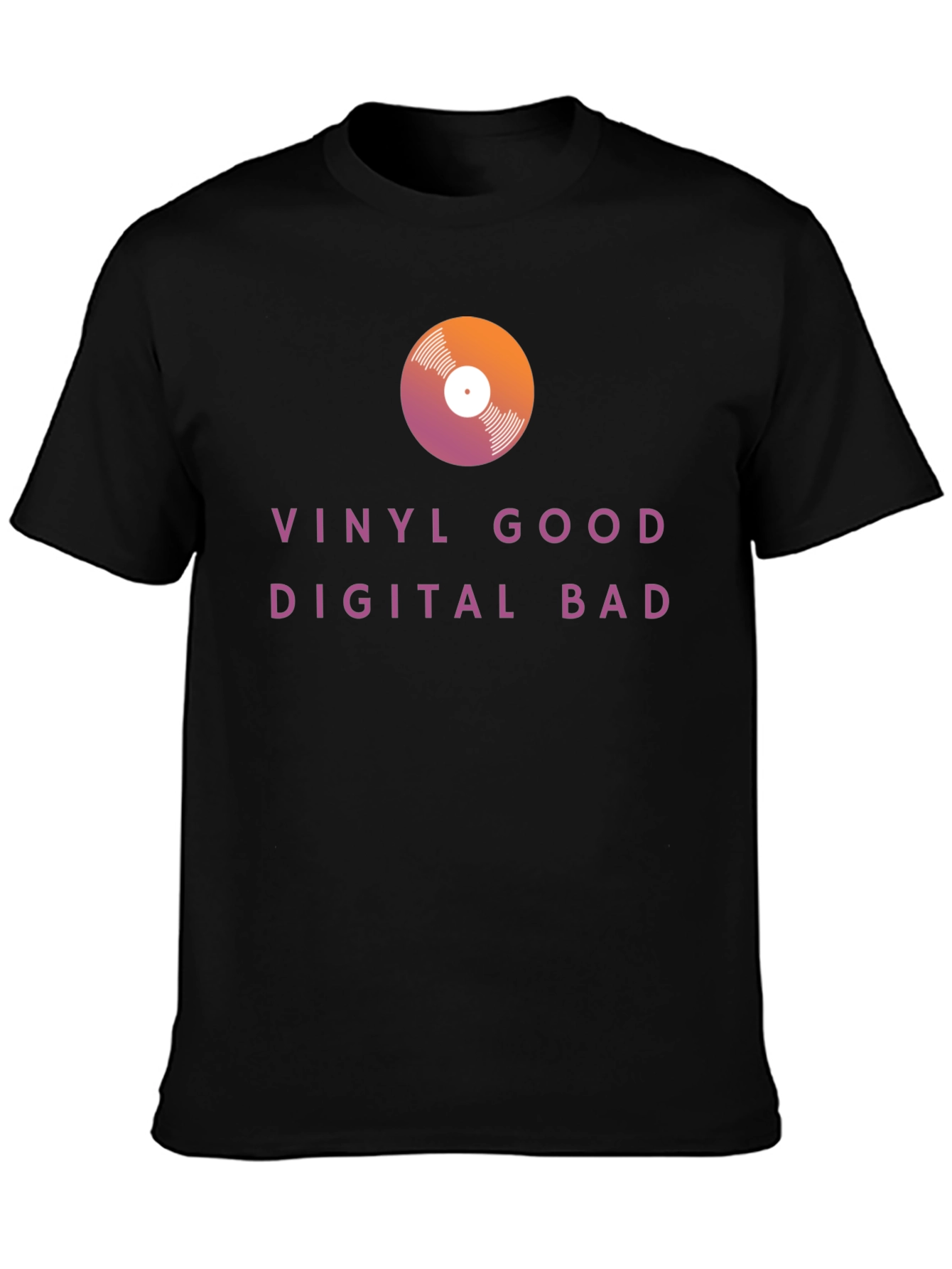 Vinyl Good Digital Bad Graphic Tee