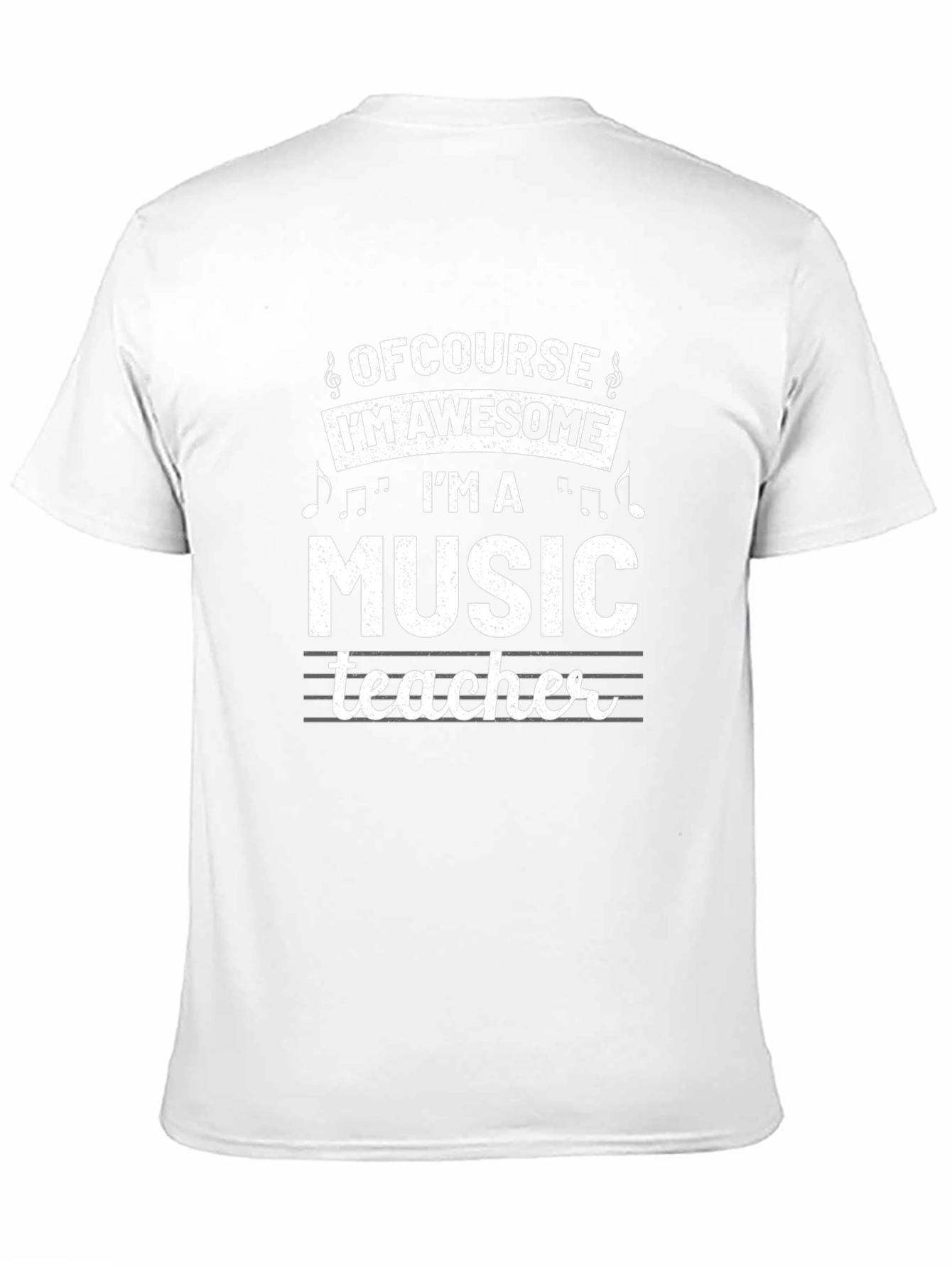 Awesome Music Teacher Graphic Tee - Black
