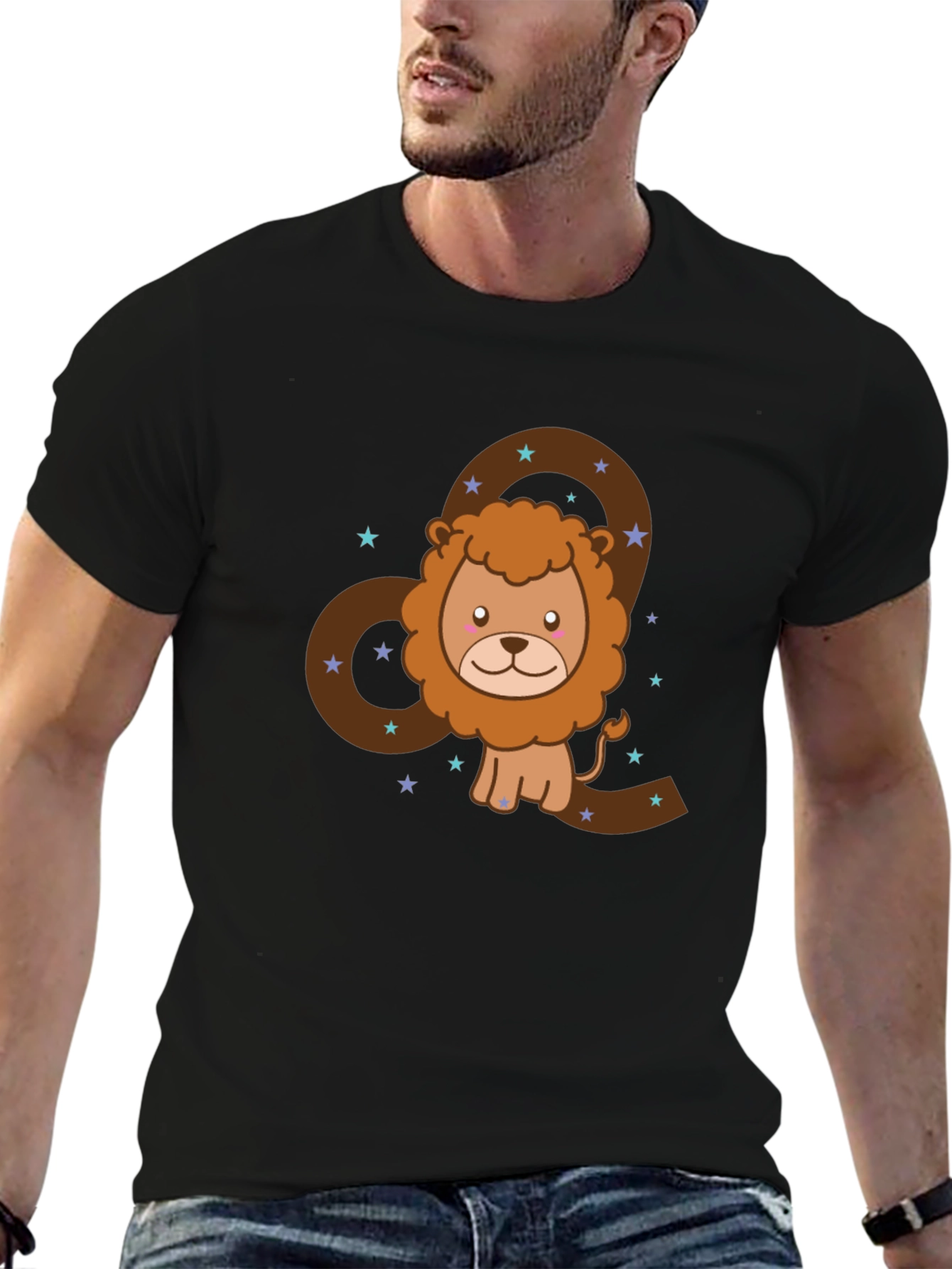 Leo Zodiac T-Shirt - Cute Lion Cartoon Design