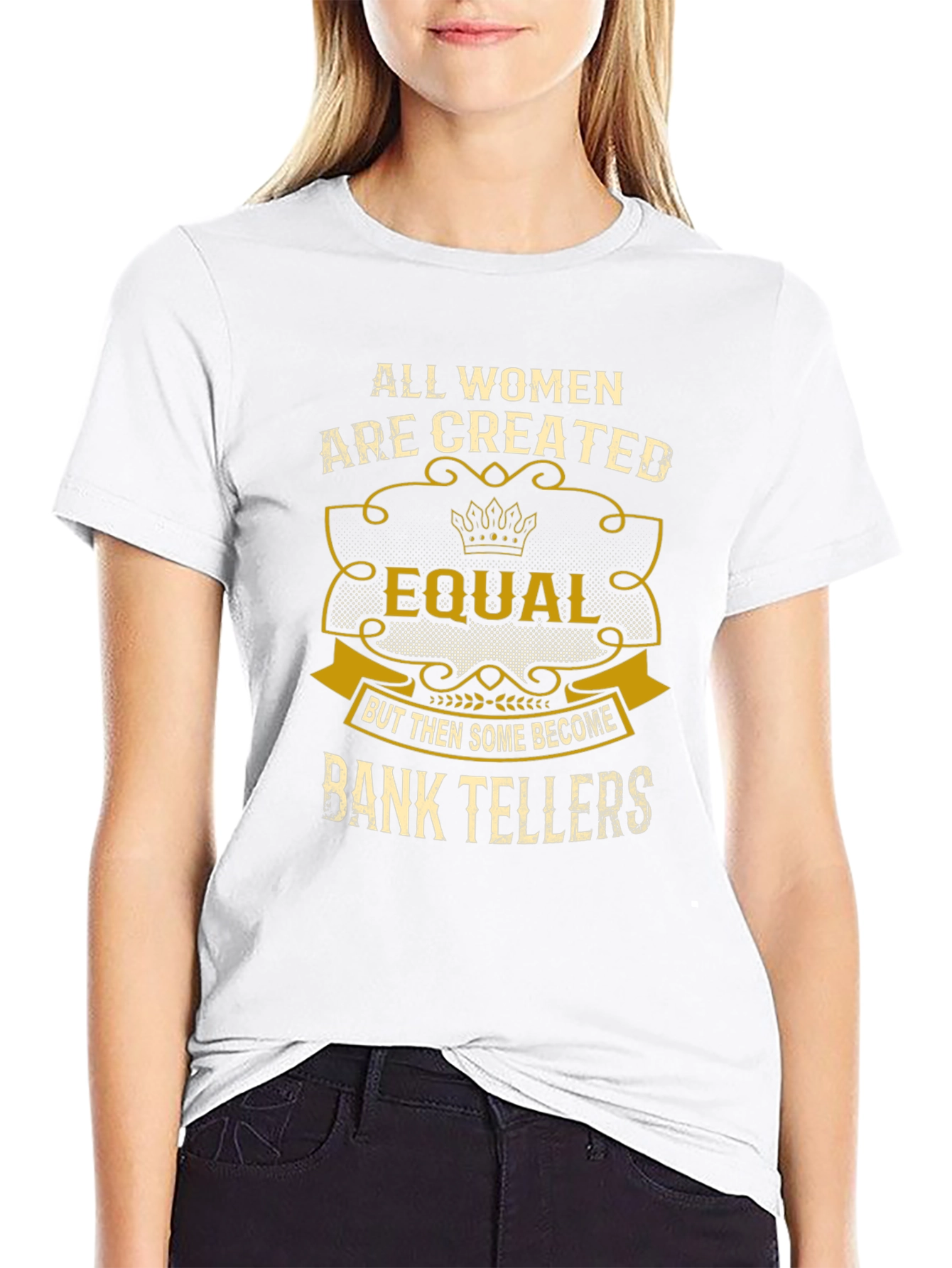 Funny Bank Teller Womens T-Shirt
