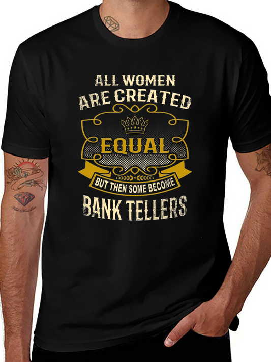 Funny Bank Teller Womens T-Shirt