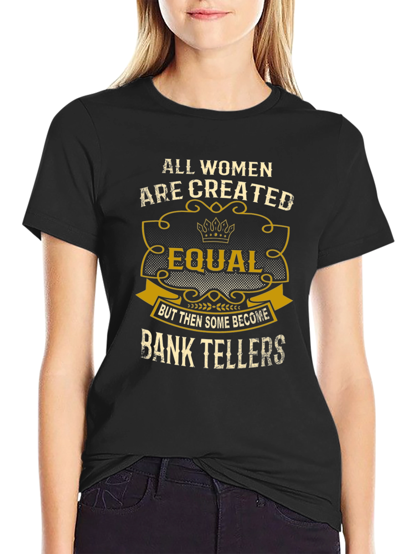 Funny Bank Teller Womens T-Shirt