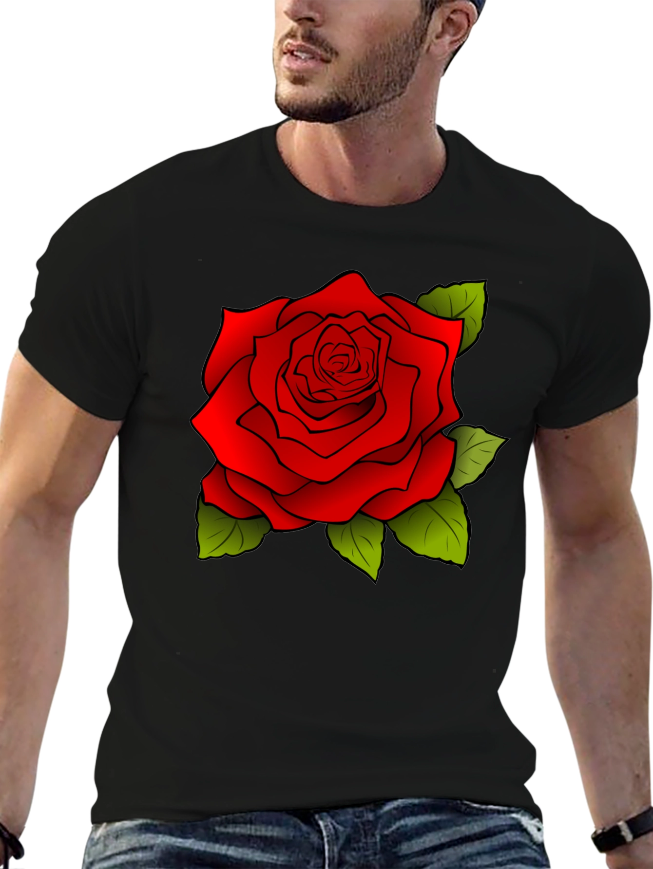 Red Rose Graphic T-Shirt