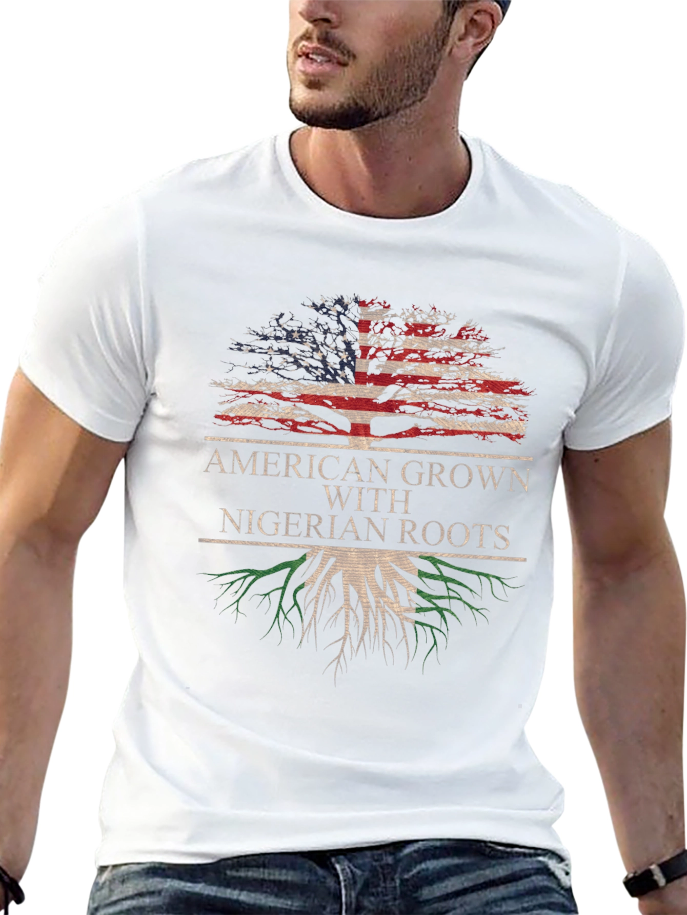 American Nigerian Roots Graphic Tee