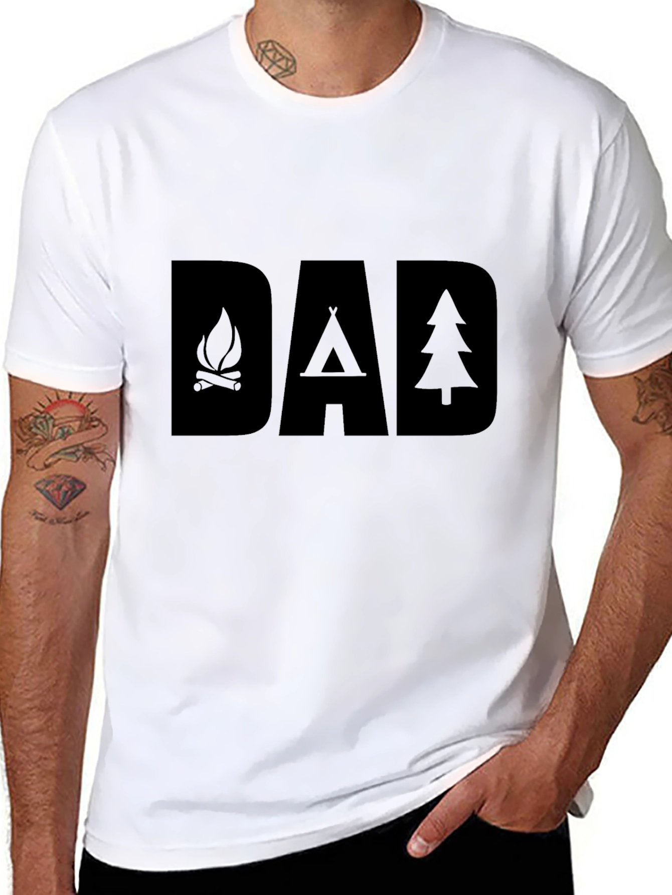 Camping Dad Graphic T-Shirt