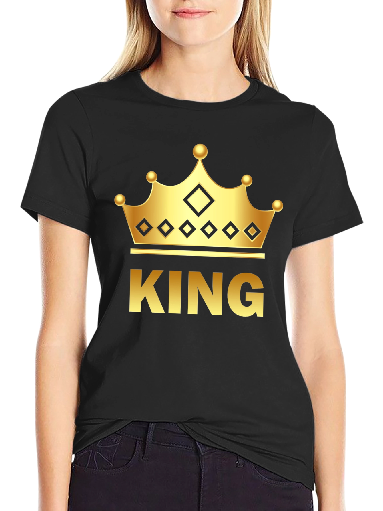 King Crown Graphic T-Shirt - Black