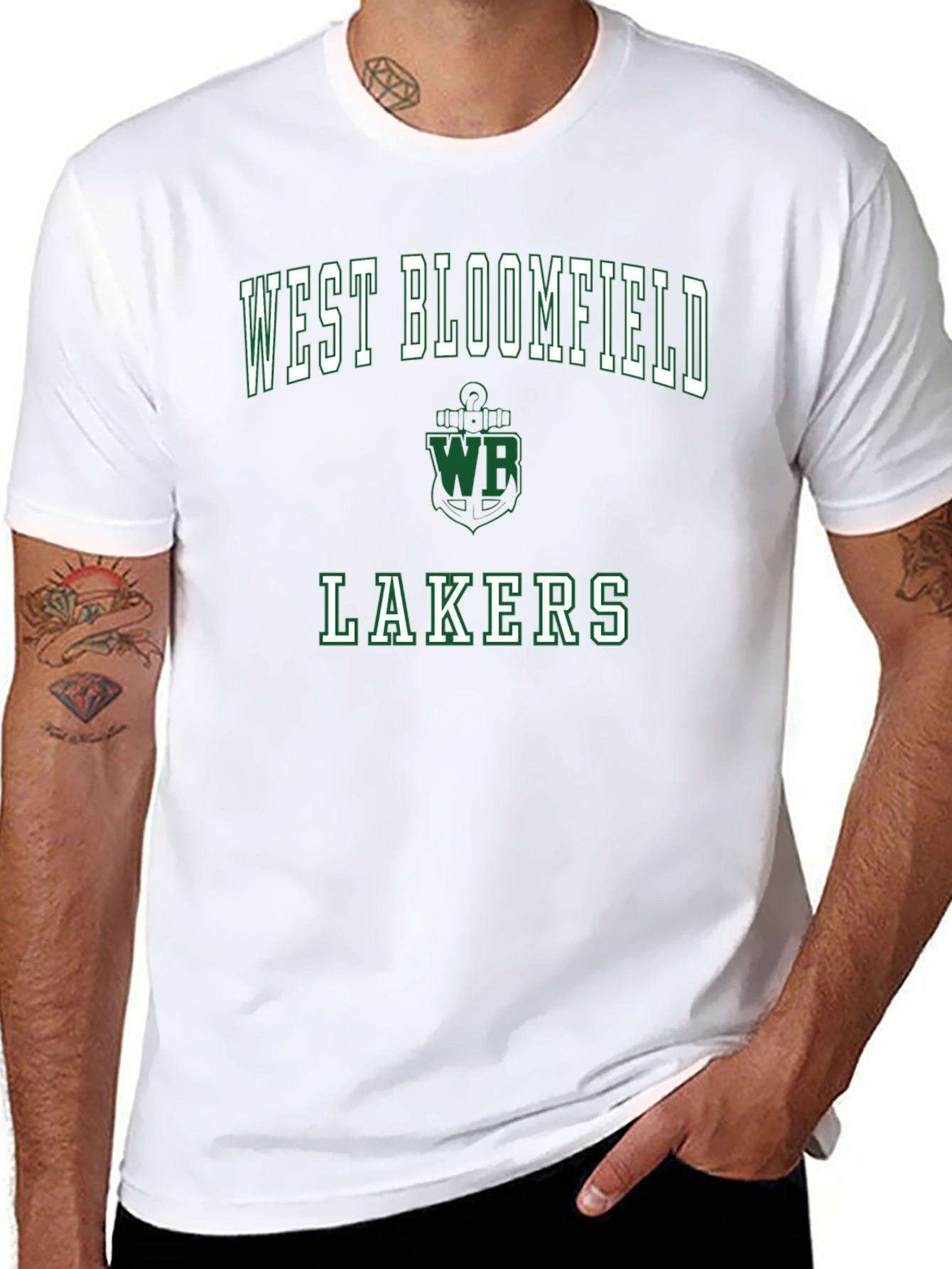 West Bloomfield Lakers Black T-Shirt