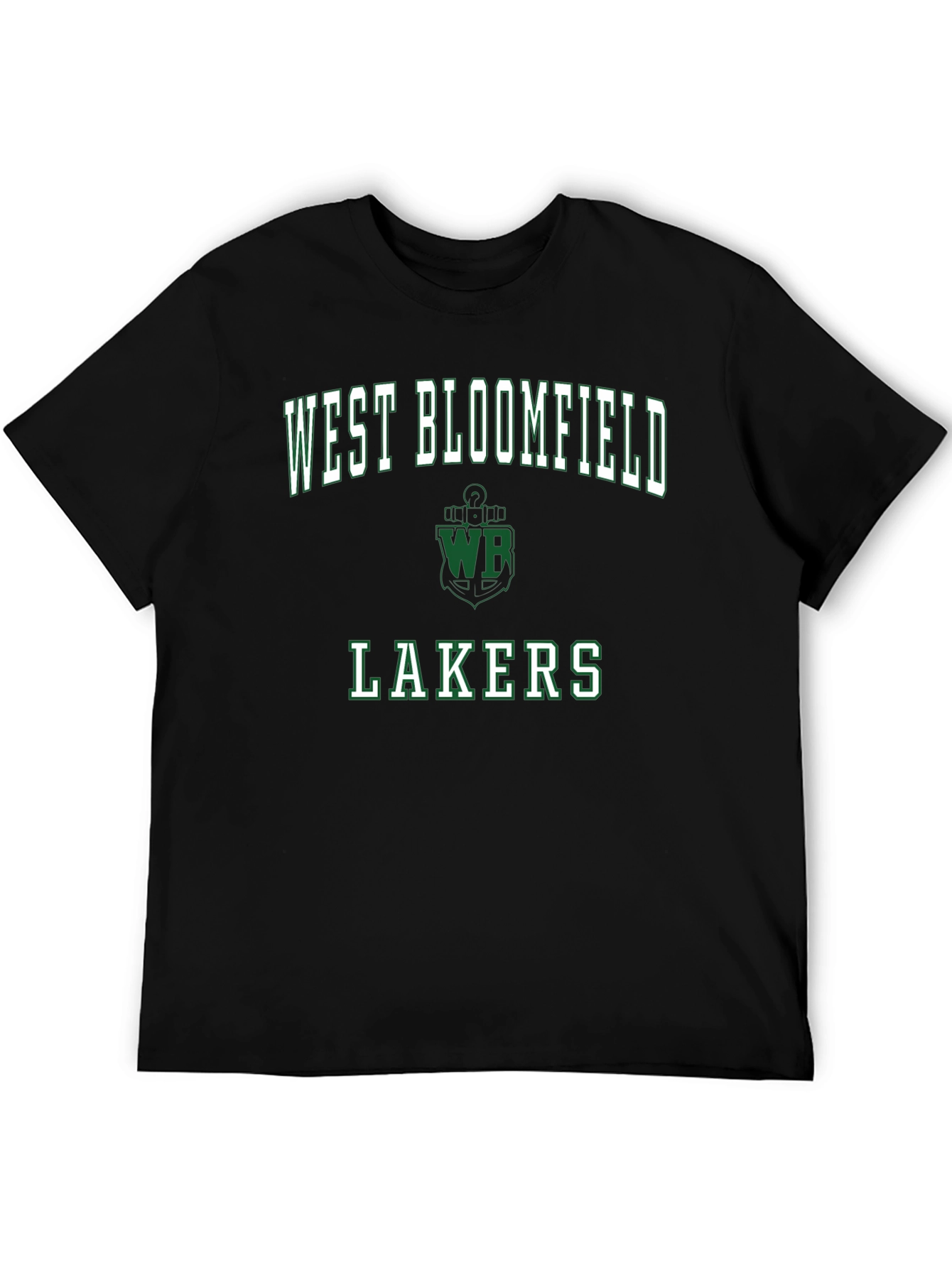 West Bloomfield Lakers Black T-Shirt