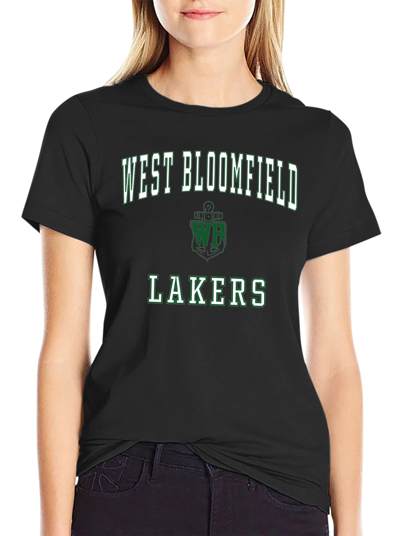West Bloomfield Lakers Black T-Shirt