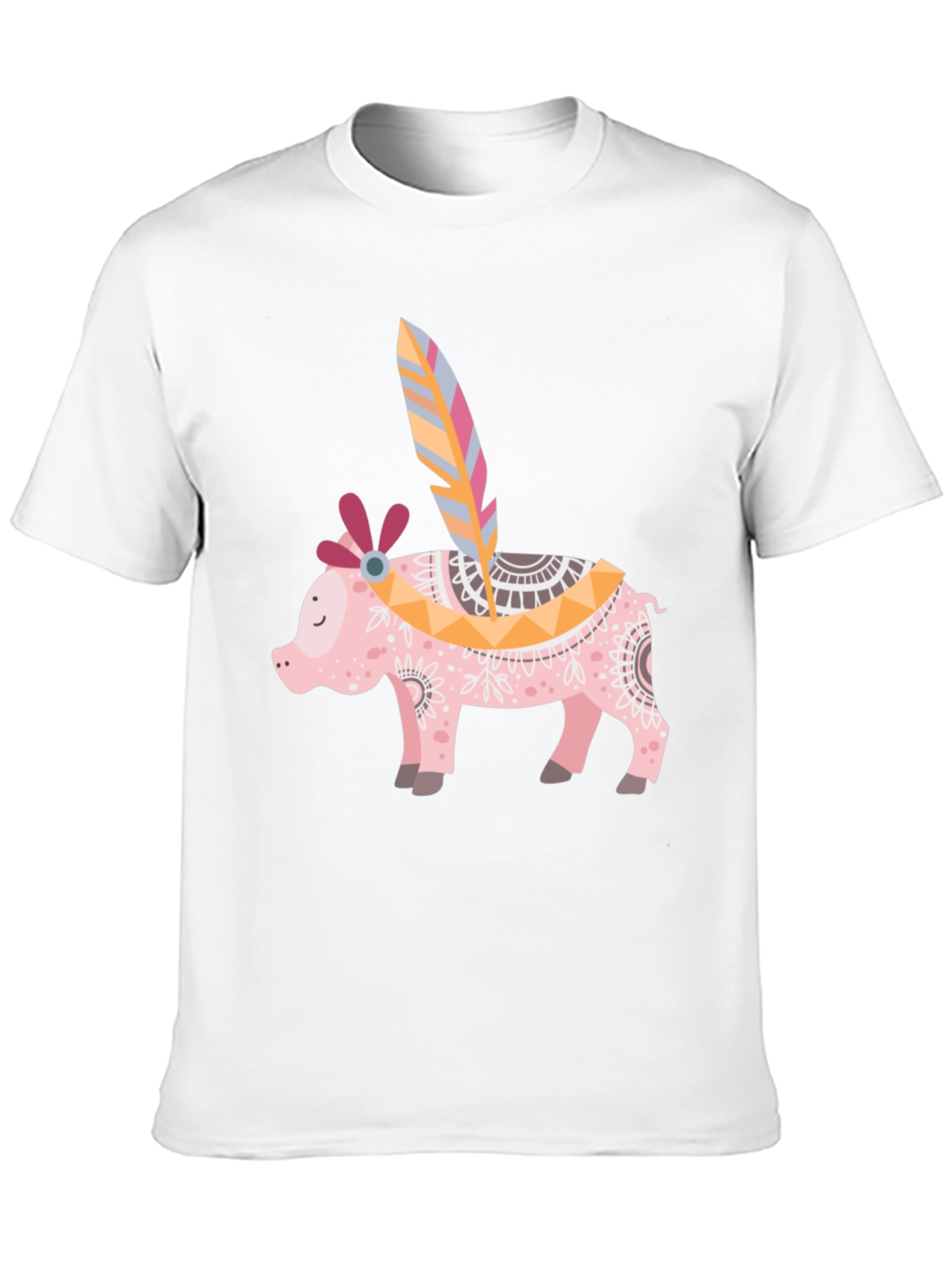 Boho Pig T-Shirt - Quirky Graphic Tee