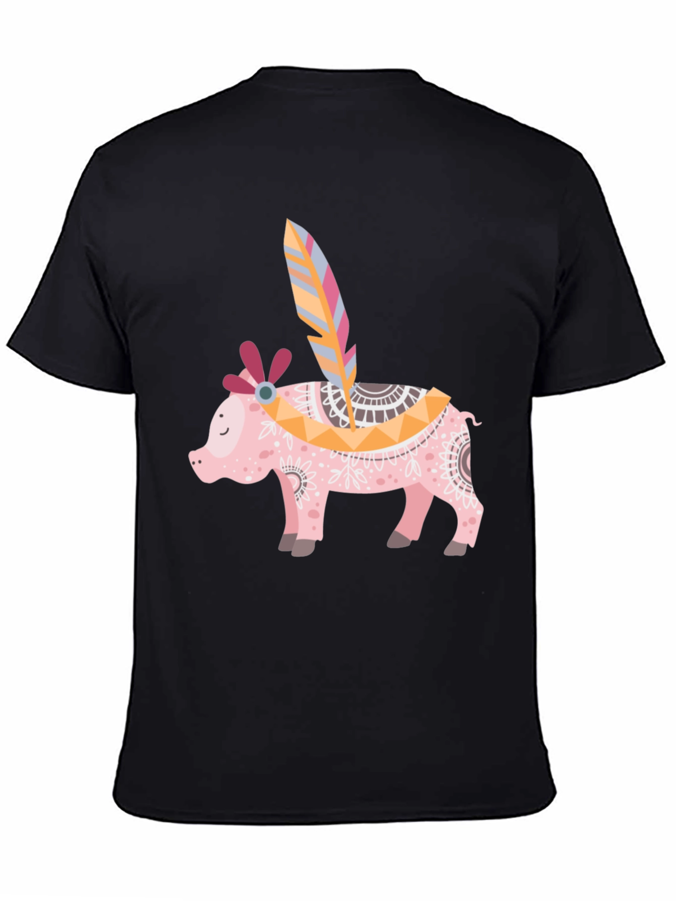 Boho Pig T-Shirt - Quirky Graphic Tee