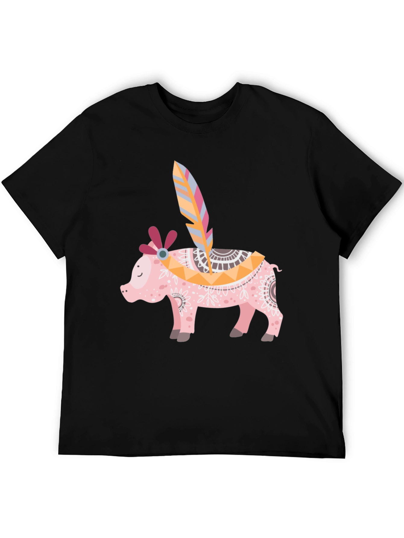 Boho Pig T-Shirt - Quirky Graphic Tee