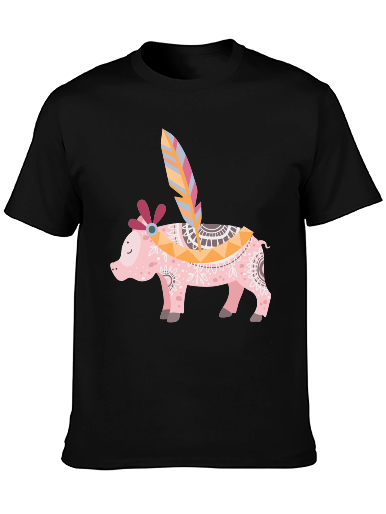 Boho Pig T-Shirt - Quirky Graphic Tee