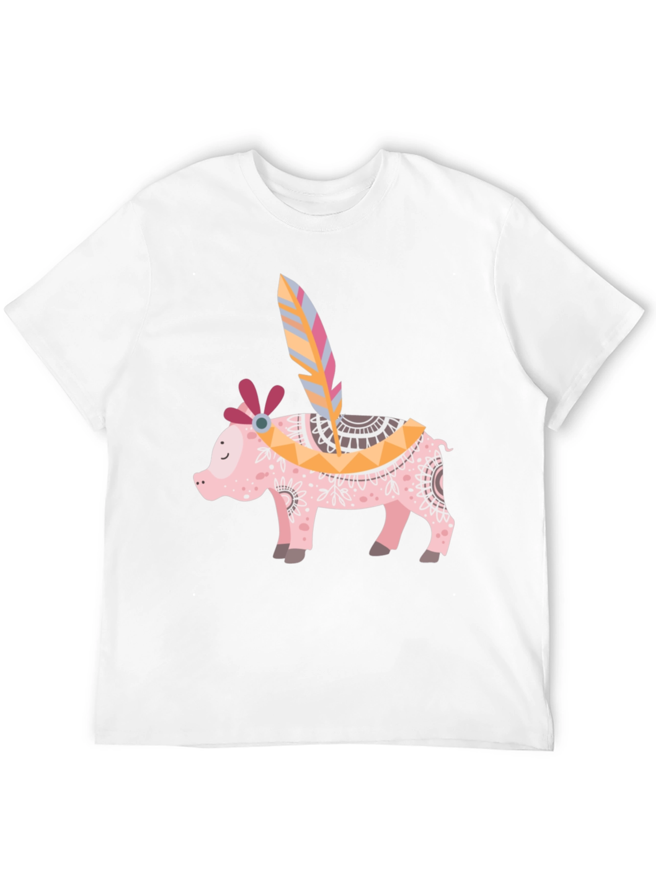 Boho Pig T-Shirt - Quirky Graphic Tee