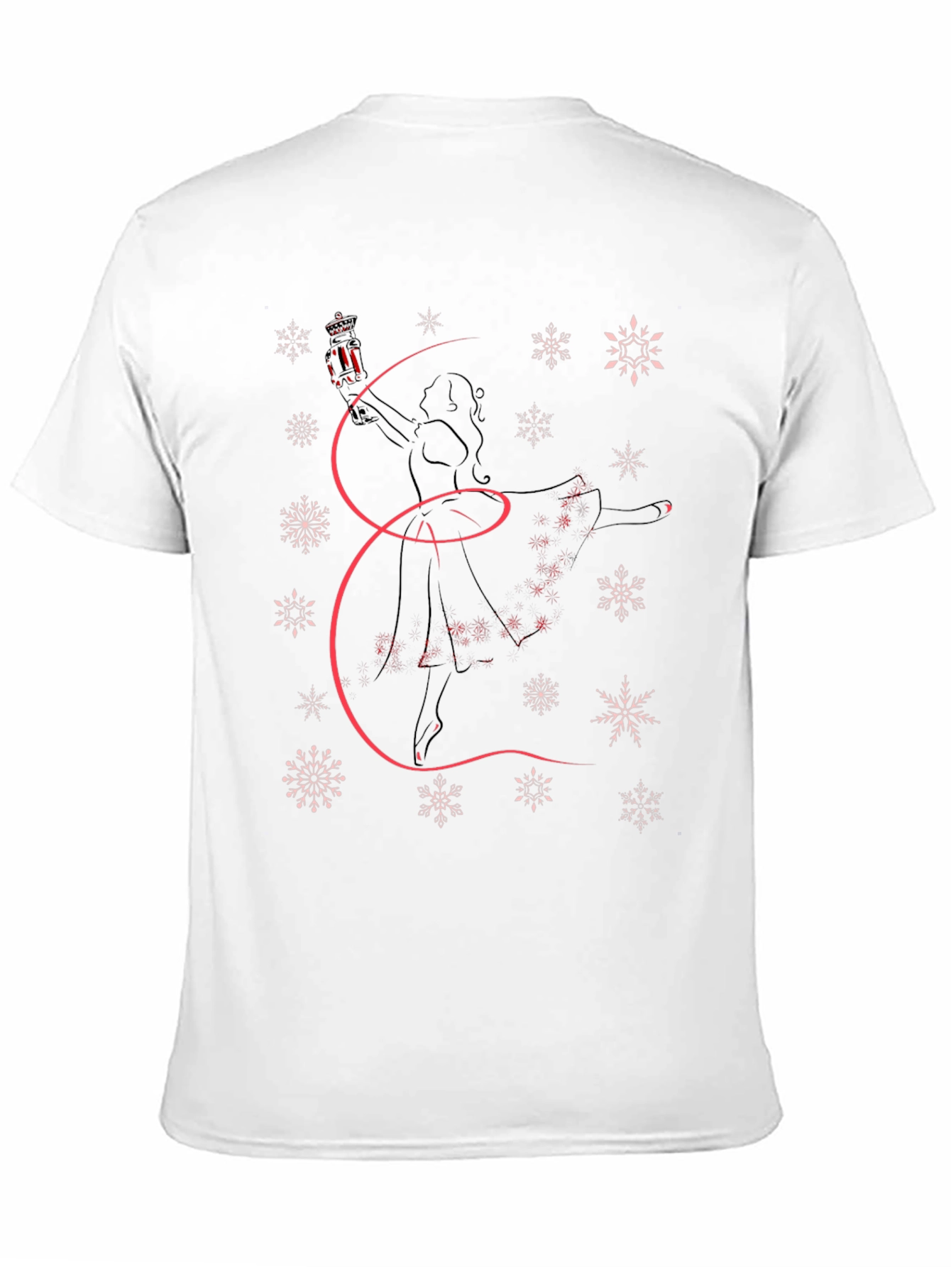Winter Dancer Graphic Tee - Festive Holiday Shirt