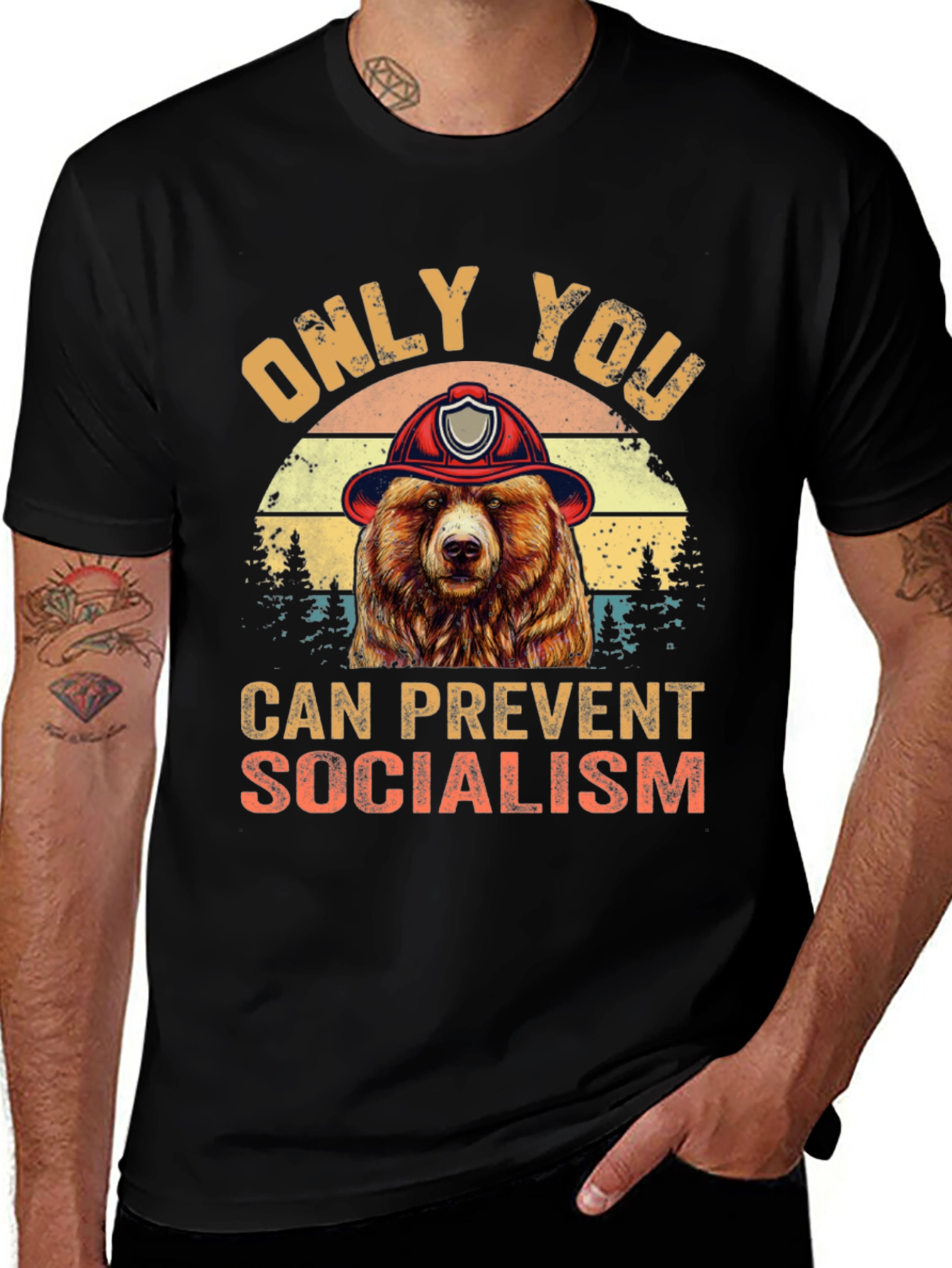 Only You Can Prevent Socialism Bear T-Shirt