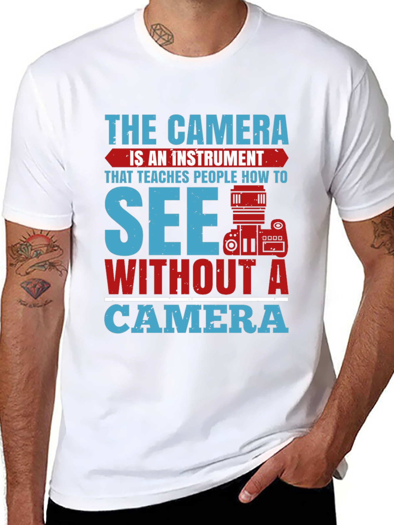 Camera Instrument T-Shirt - See Without a Camera