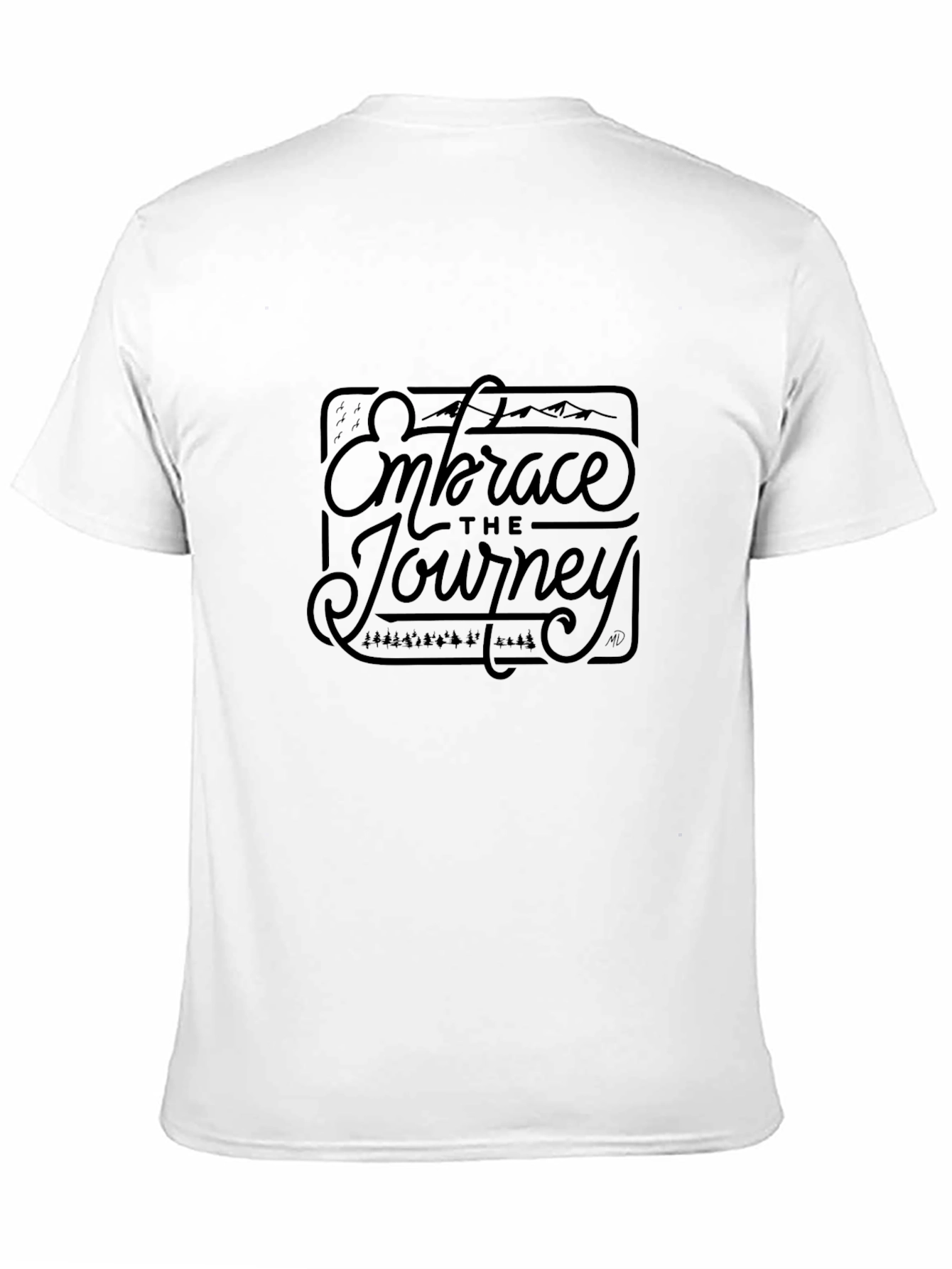 Embrace The Journey Black Graphic Tee