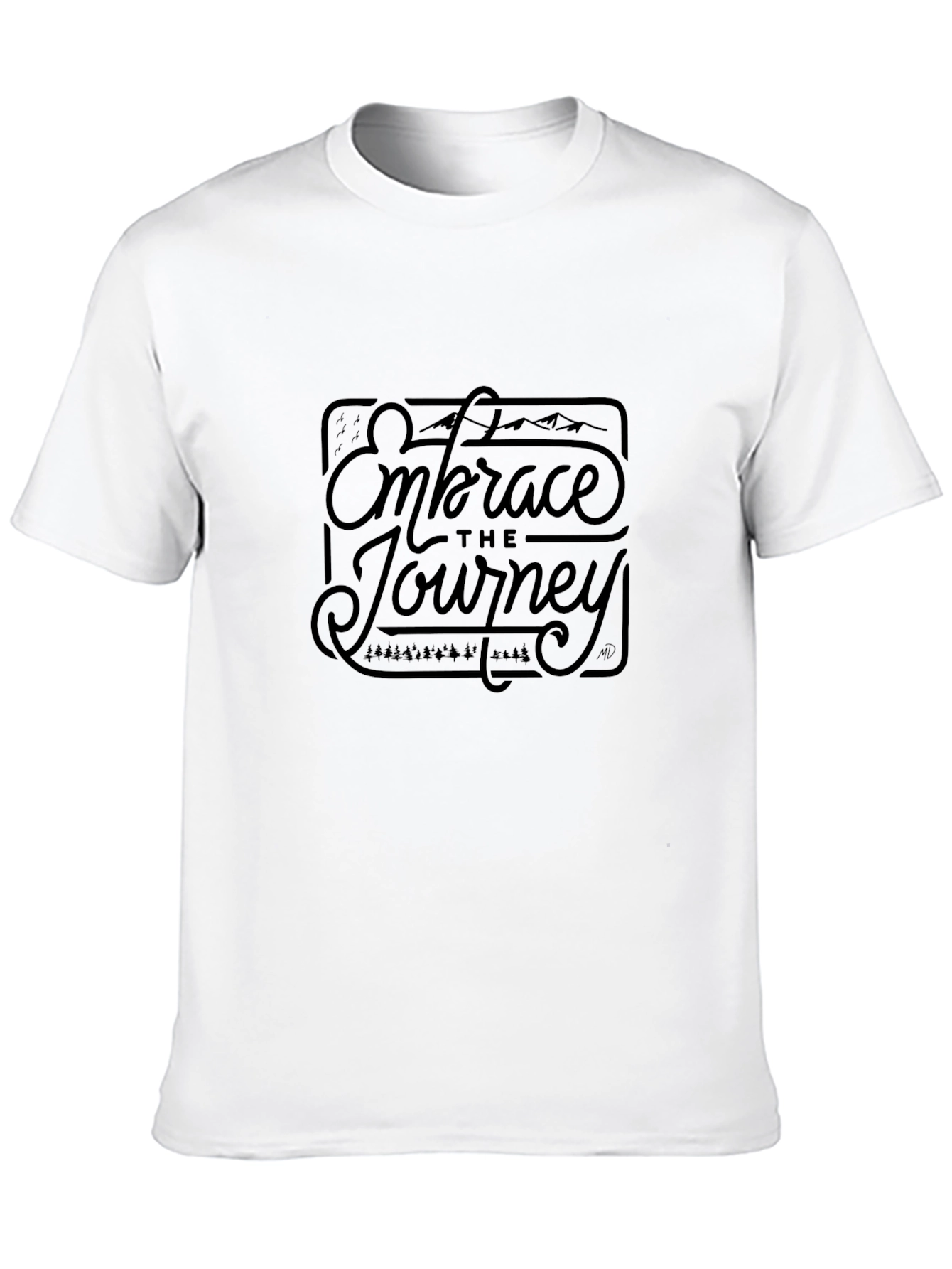 Embrace The Journey Black Graphic Tee