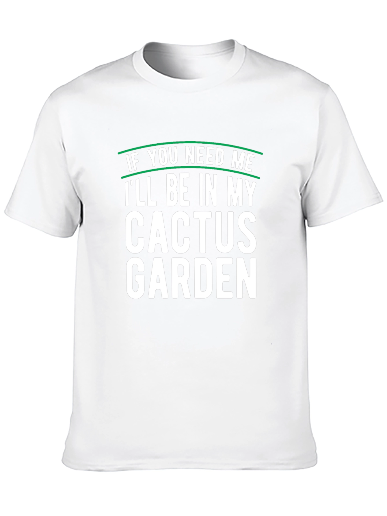 Cactus Garden Graphic T-Shirt Mens Black Tee