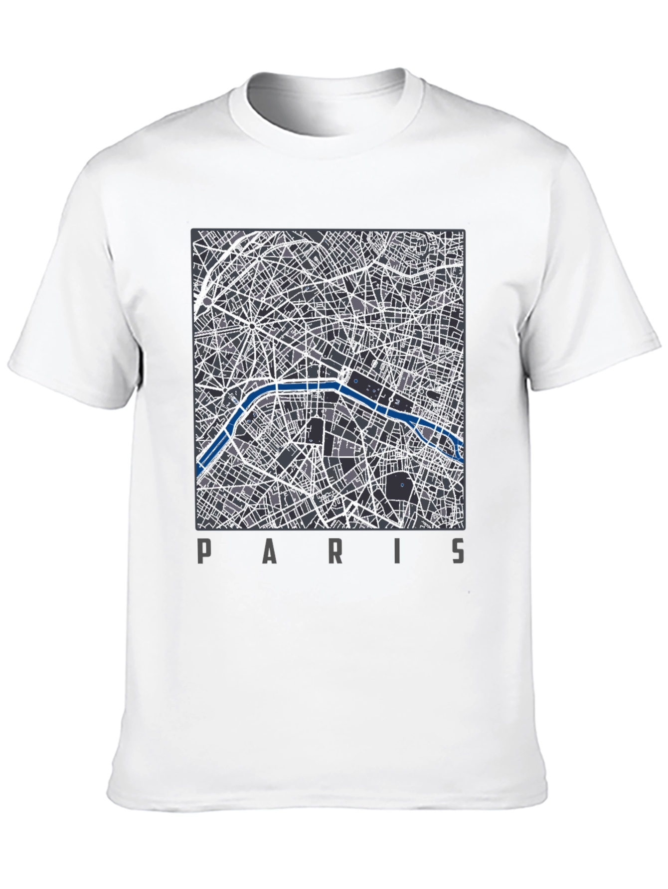 Paris Map T-Shirt - Stylish City Design