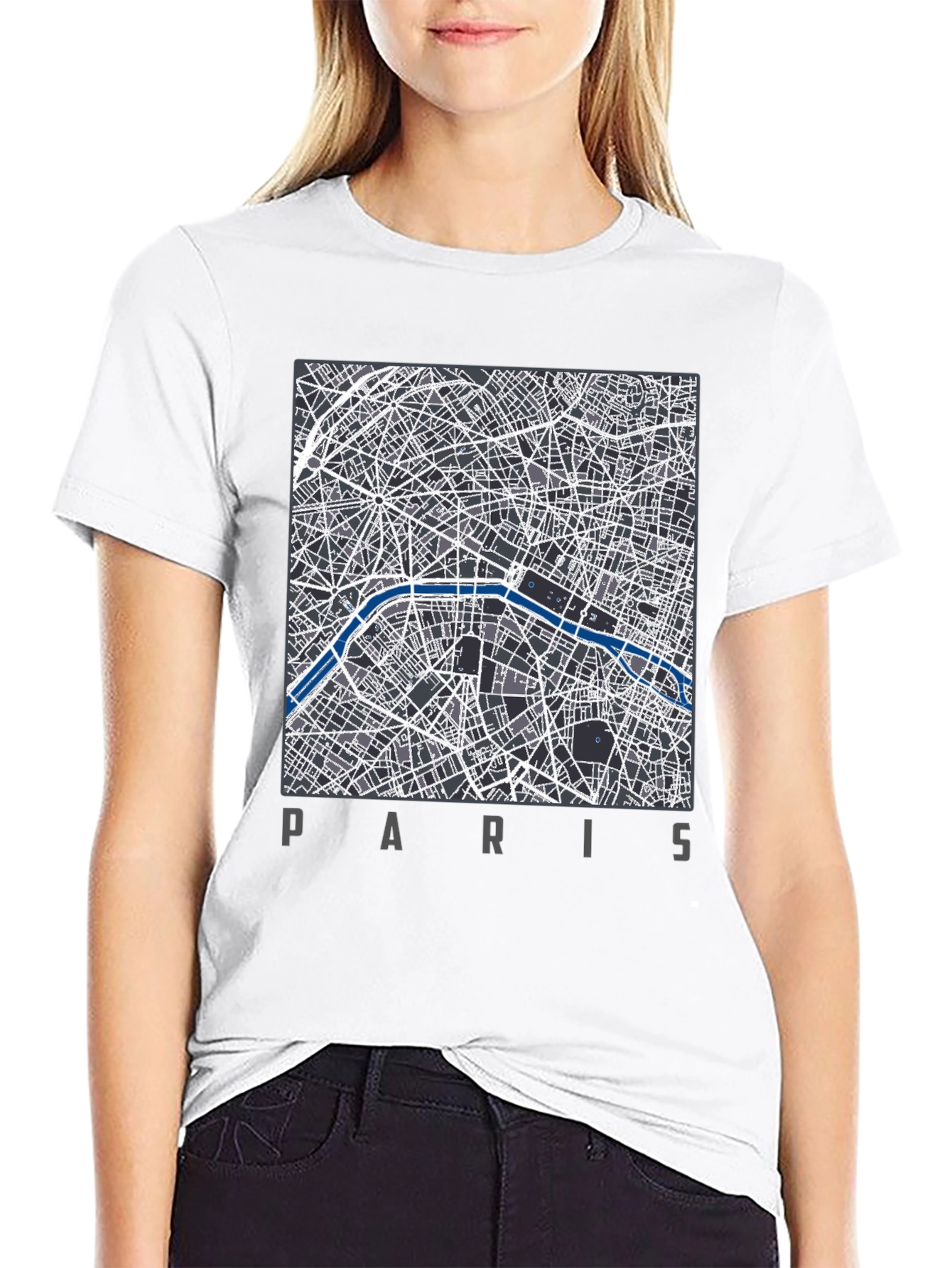 Paris Map T-Shirt - Stylish City Design
