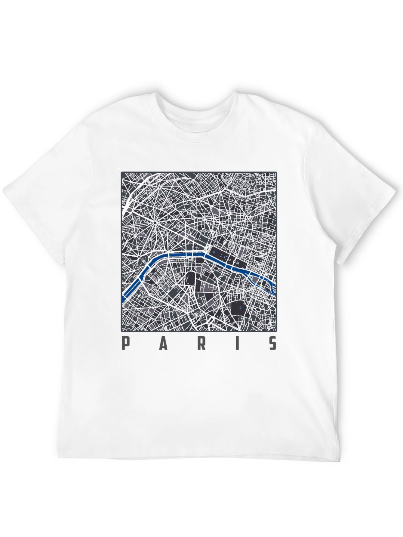 Paris Map T-Shirt - Stylish City Design