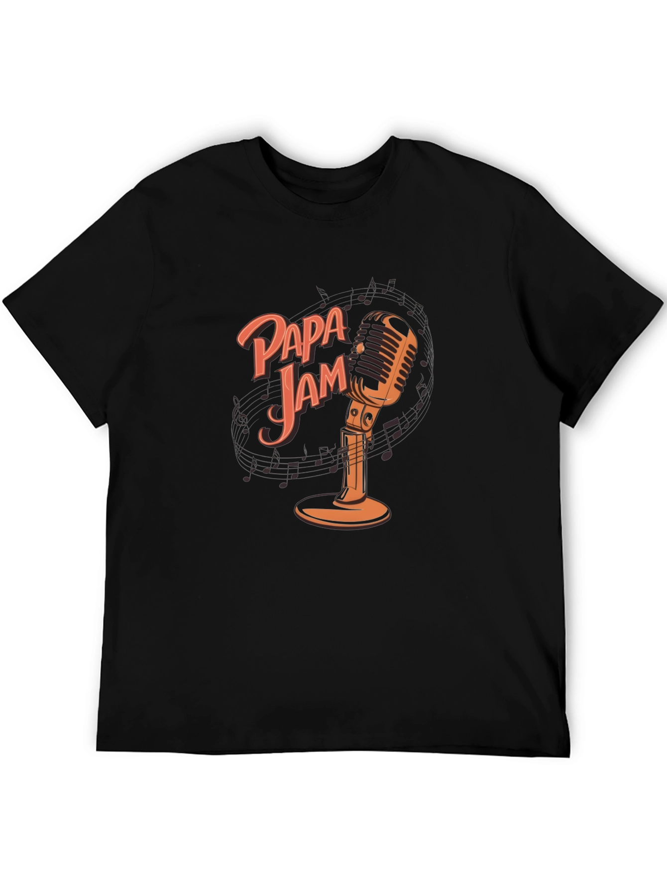 Papa Jam T-Shirt - Retro Microphone Graphic Tee