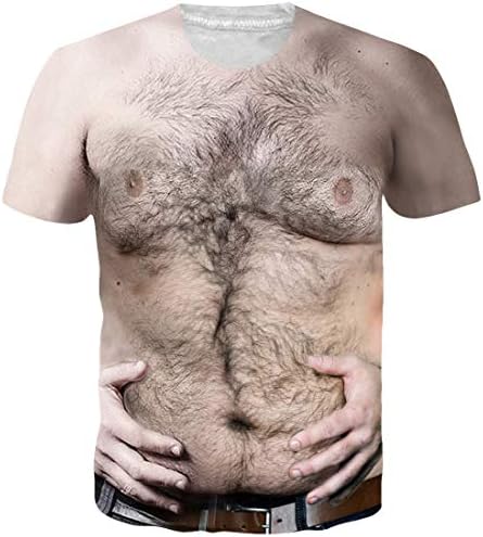 LoveternalUnisex T-Shirt 3D Printed Casual Graphic Short Sleeve Tops Tees S-3XL