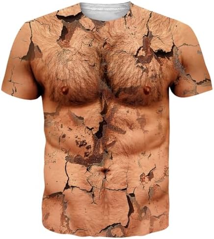 LoveternalUnisex T-Shirt 3D Printed Casual Graphic Short Sleeve Tops Tees S-3XL