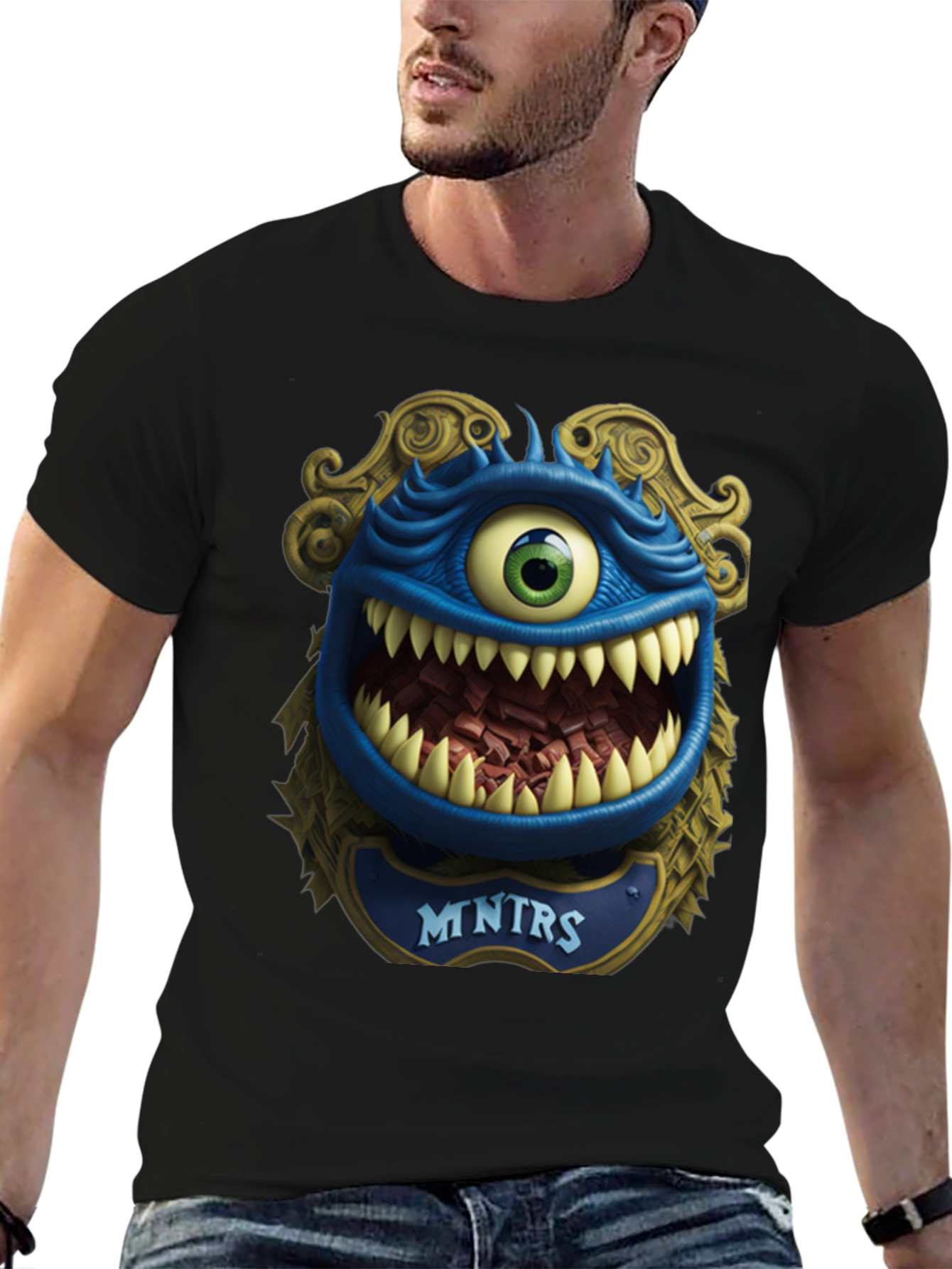 Monster Graphic T-Shirt: Mntrs Design