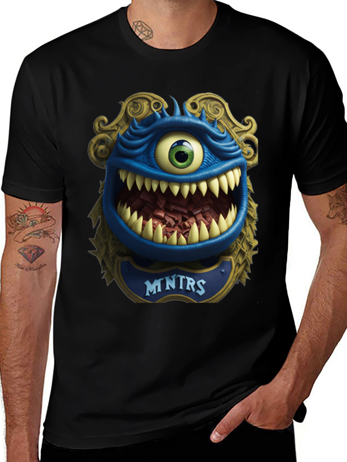 Monster Graphic T-Shirt: Mntrs Design