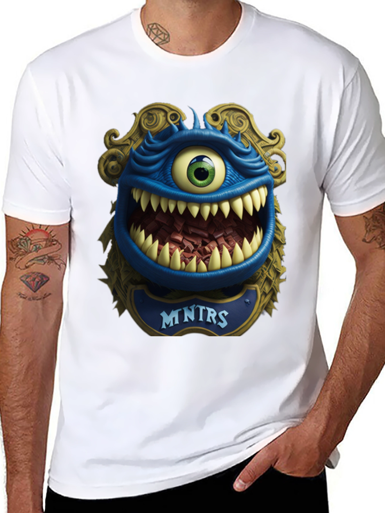 Monster Graphic T-Shirt: Mntrs Design