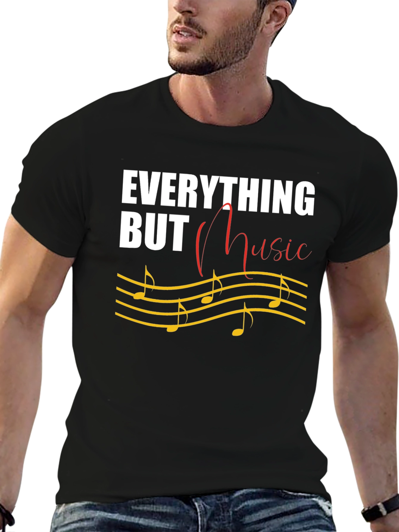 Everything But Music T-Shirt Novelty Tee