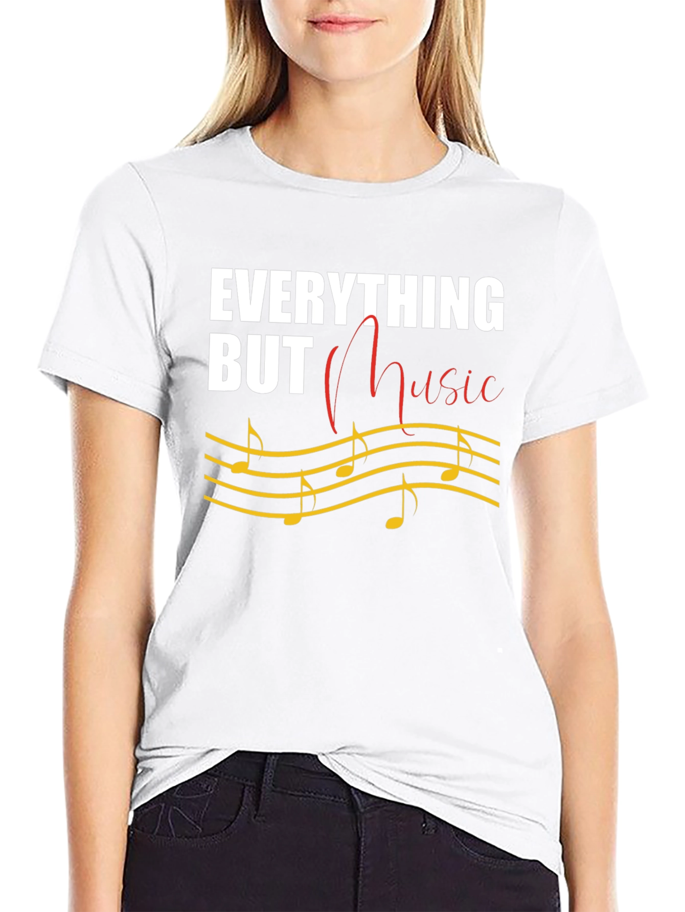 Everything But Music T-Shirt Novelty Tee