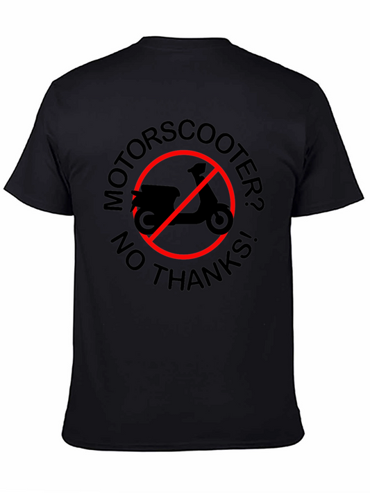 No Motorscooter Black Graphic Tee