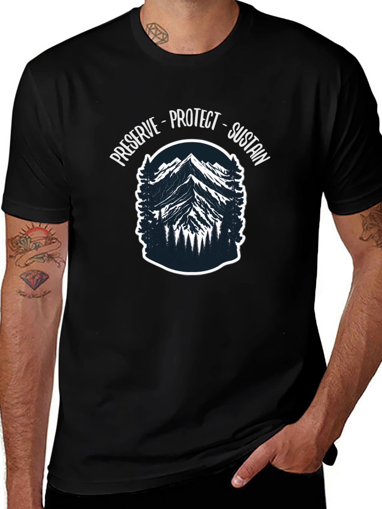 Preserve Protect Sustain Nature Graphic T-Shirt