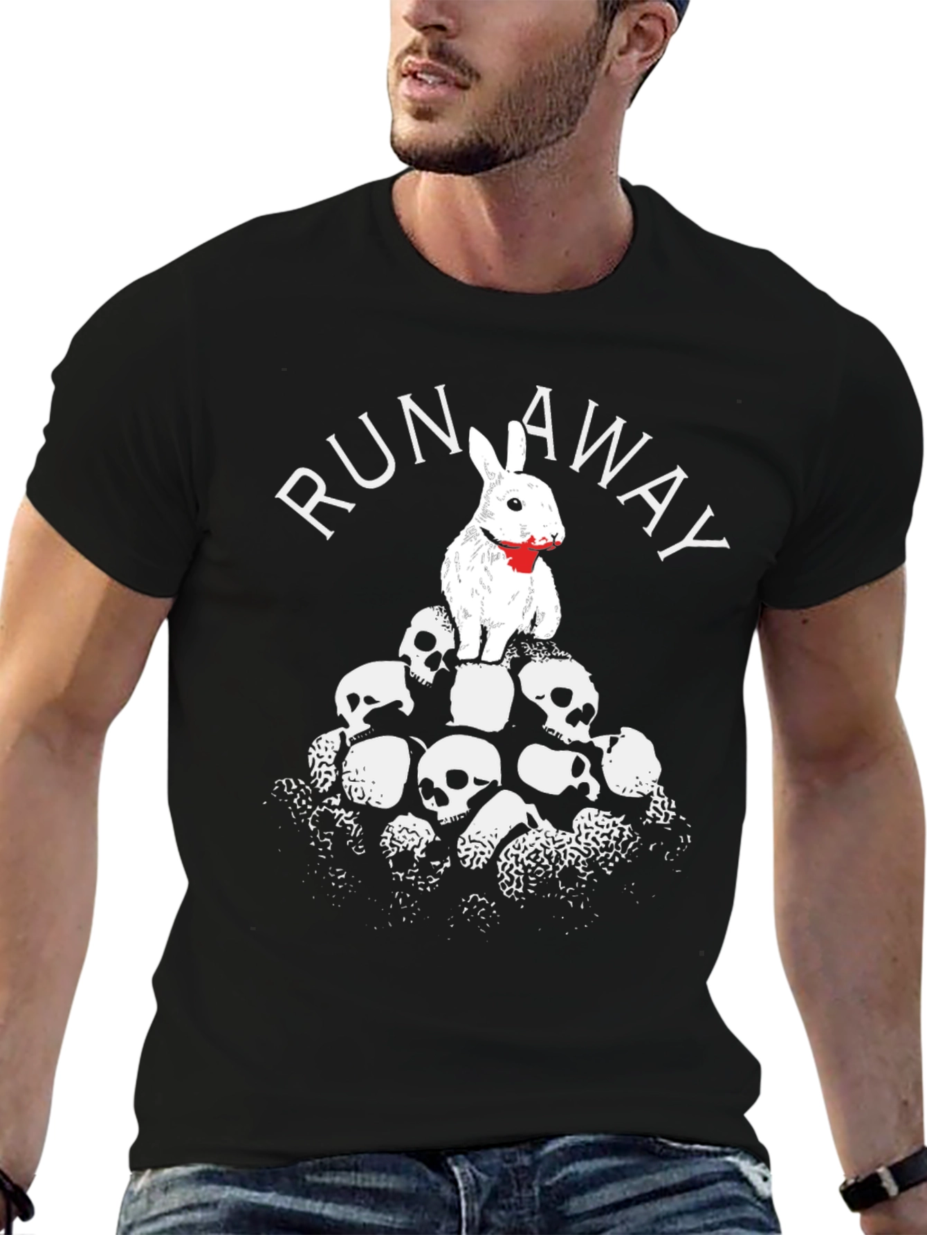Run Away Rabbit Graphic T-Shirt
