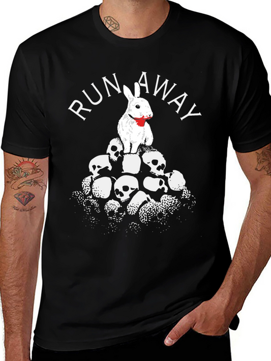 Run Away Rabbit Graphic T-Shirt